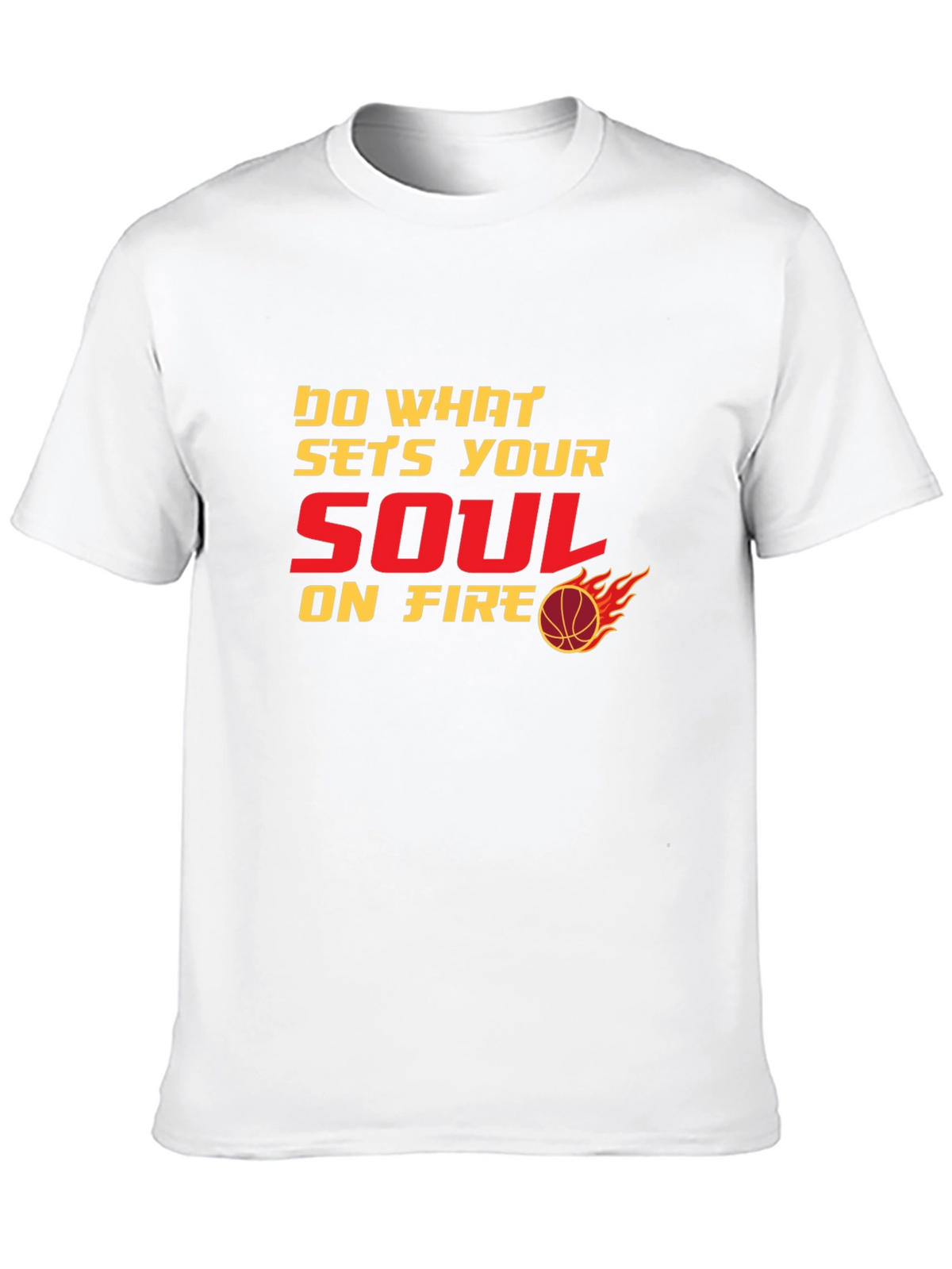 Soul on Fire Graphic Tee - Motivational Black T-Shirt