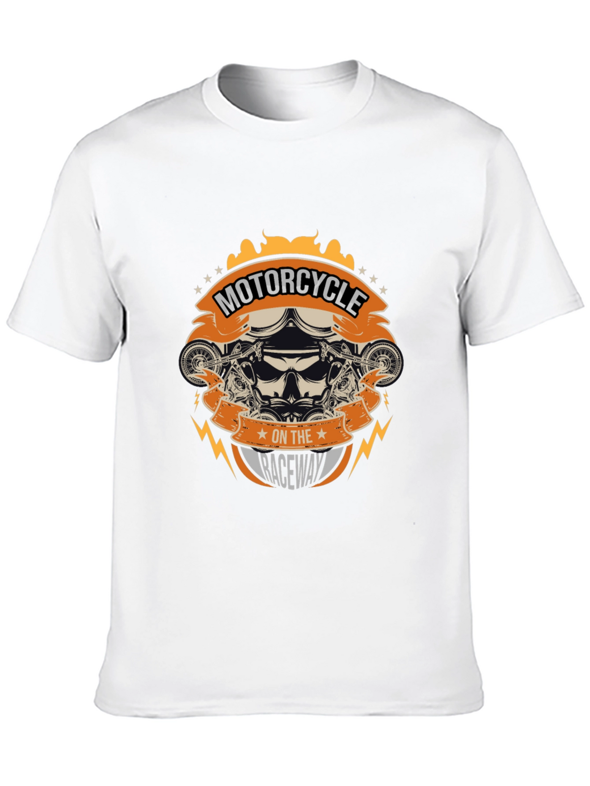 Motorcycle on the Raceway Graphic Tee