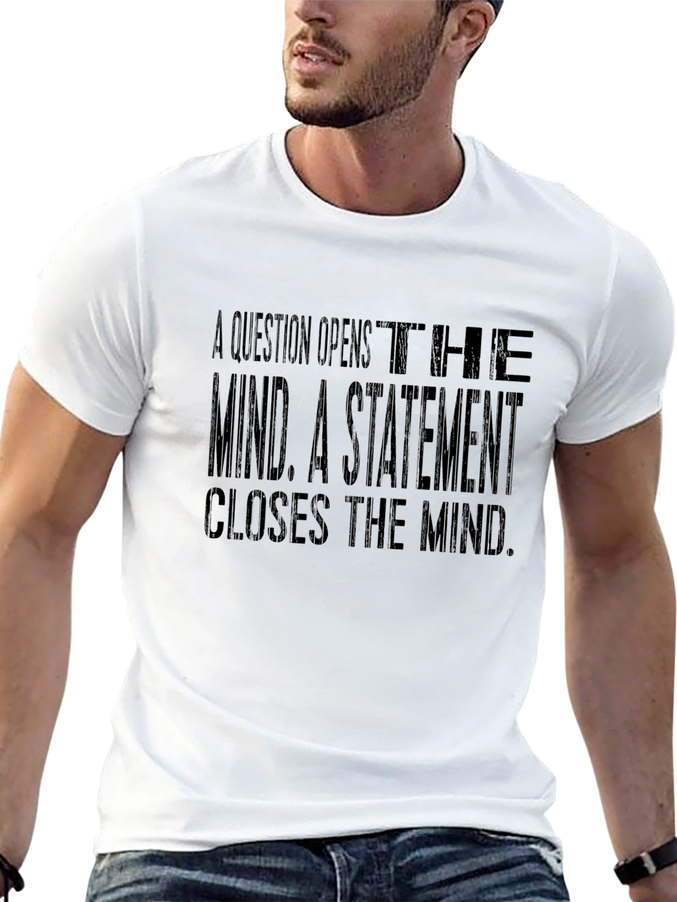 Philosophical Quote T-Shirt - Open Mind Tee