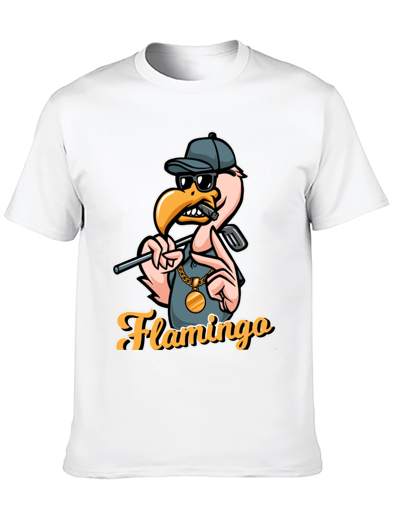 Cool Flamingo Golf T-Shirt
