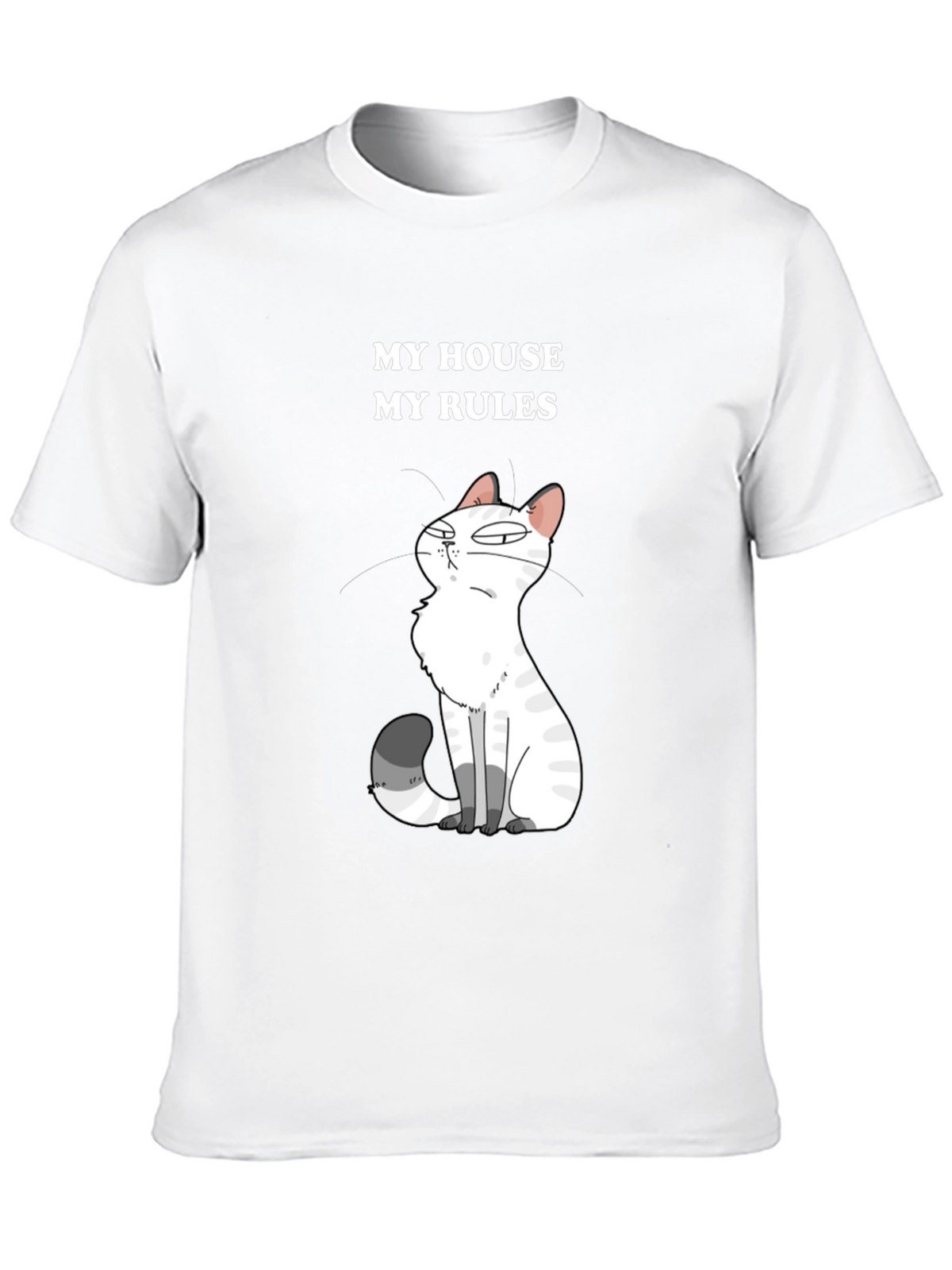 My House My Rules Cat Graphic T-Shirt