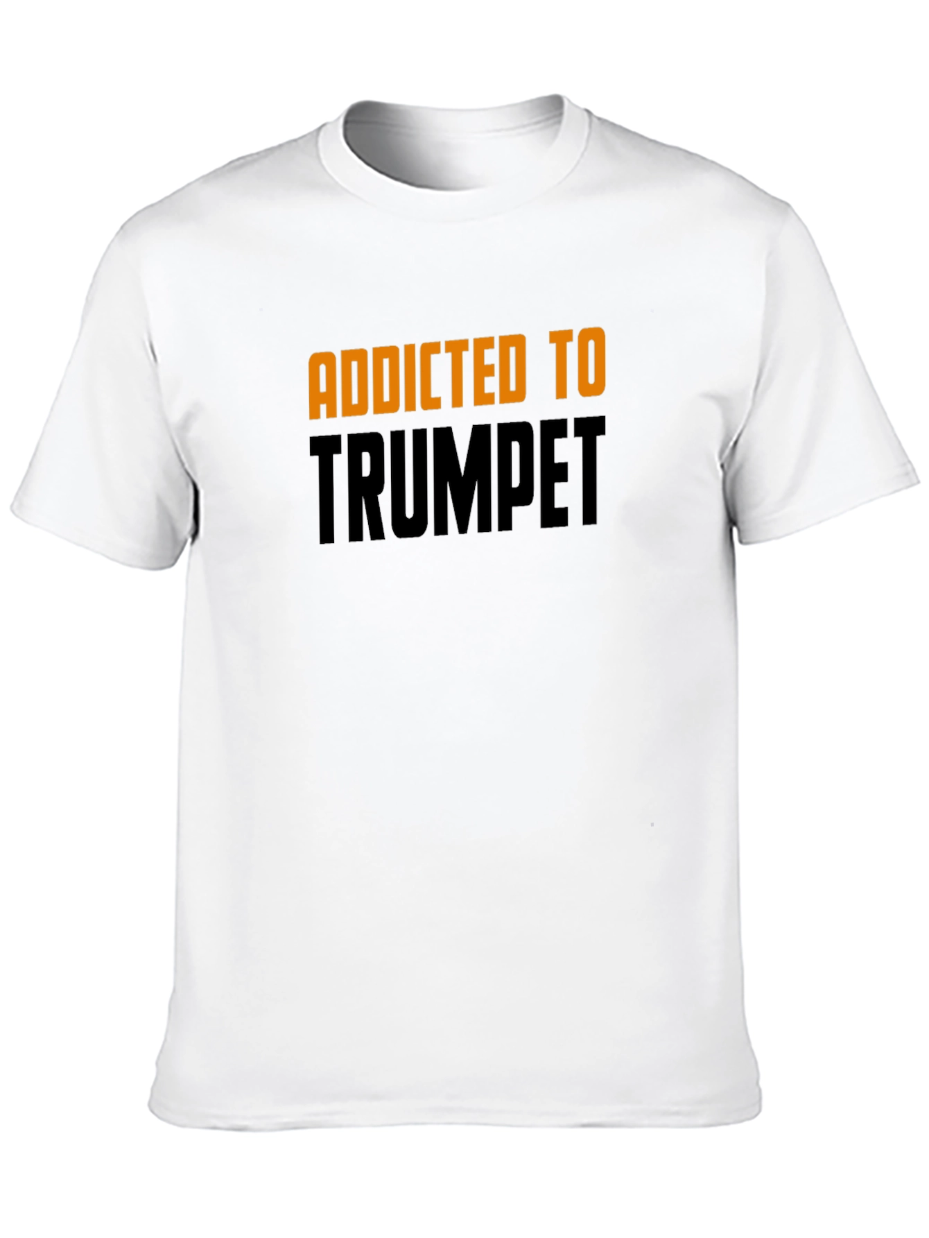 Addicted to Trumpet - Black Cotton T-Shirt