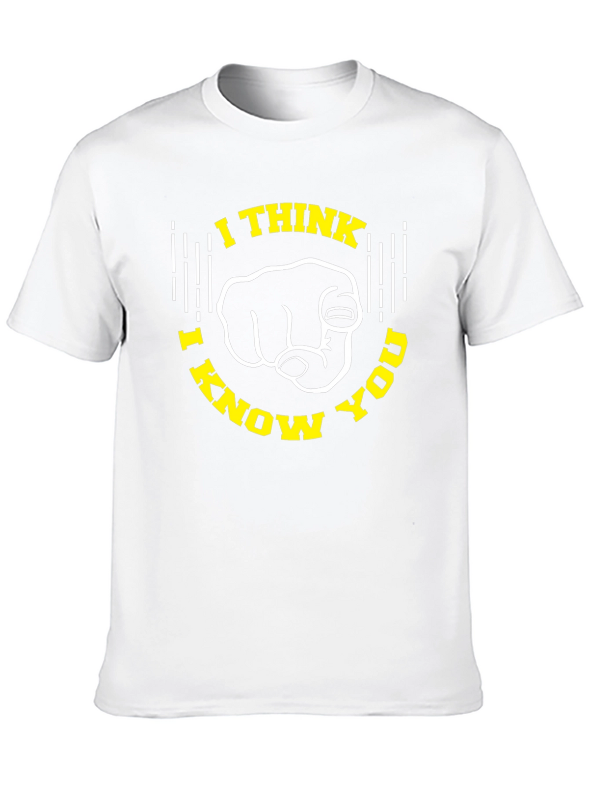 I Think I Know You Black Graphic Tee