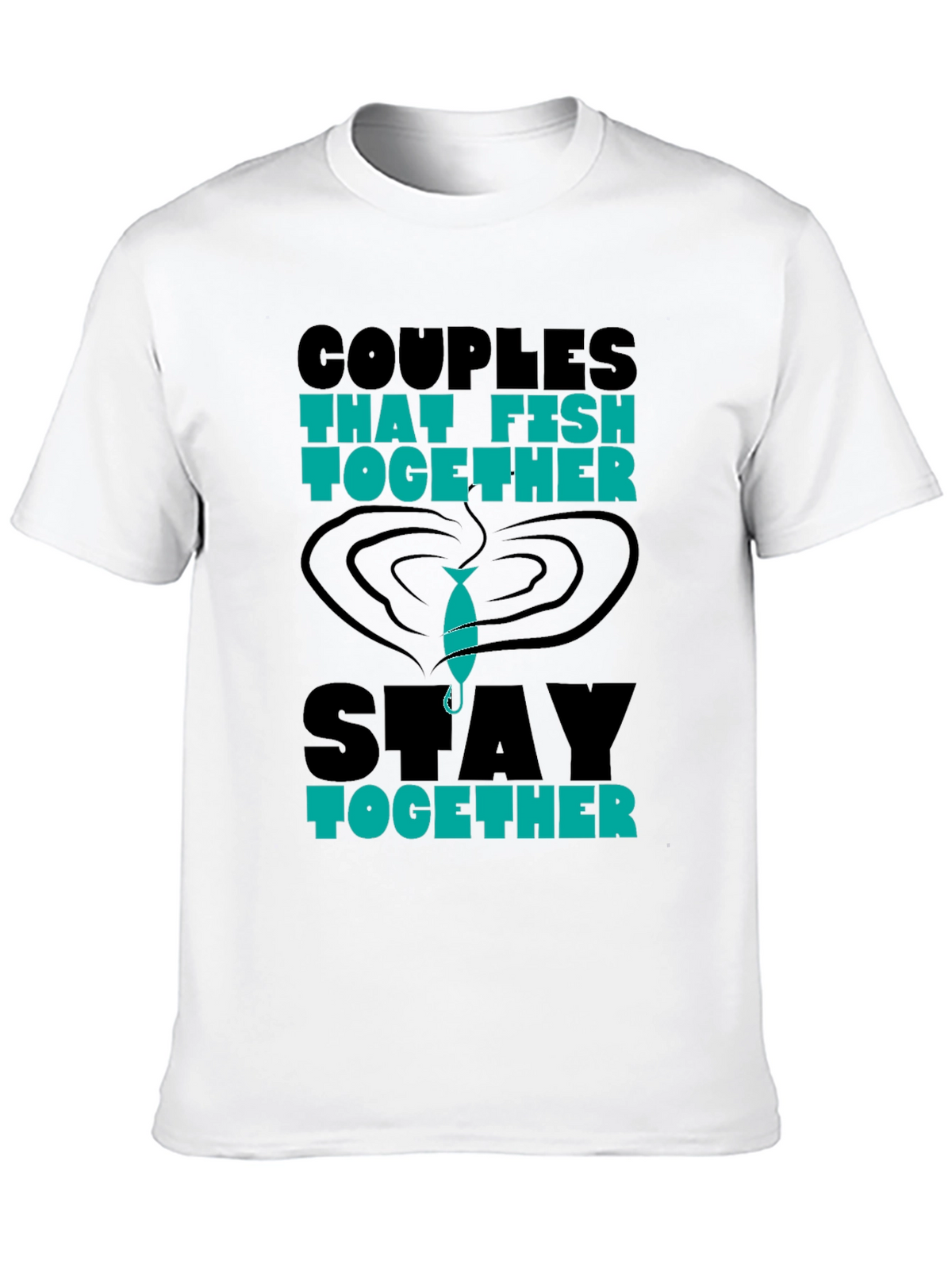 Couples That Fish Together Graphic Tee