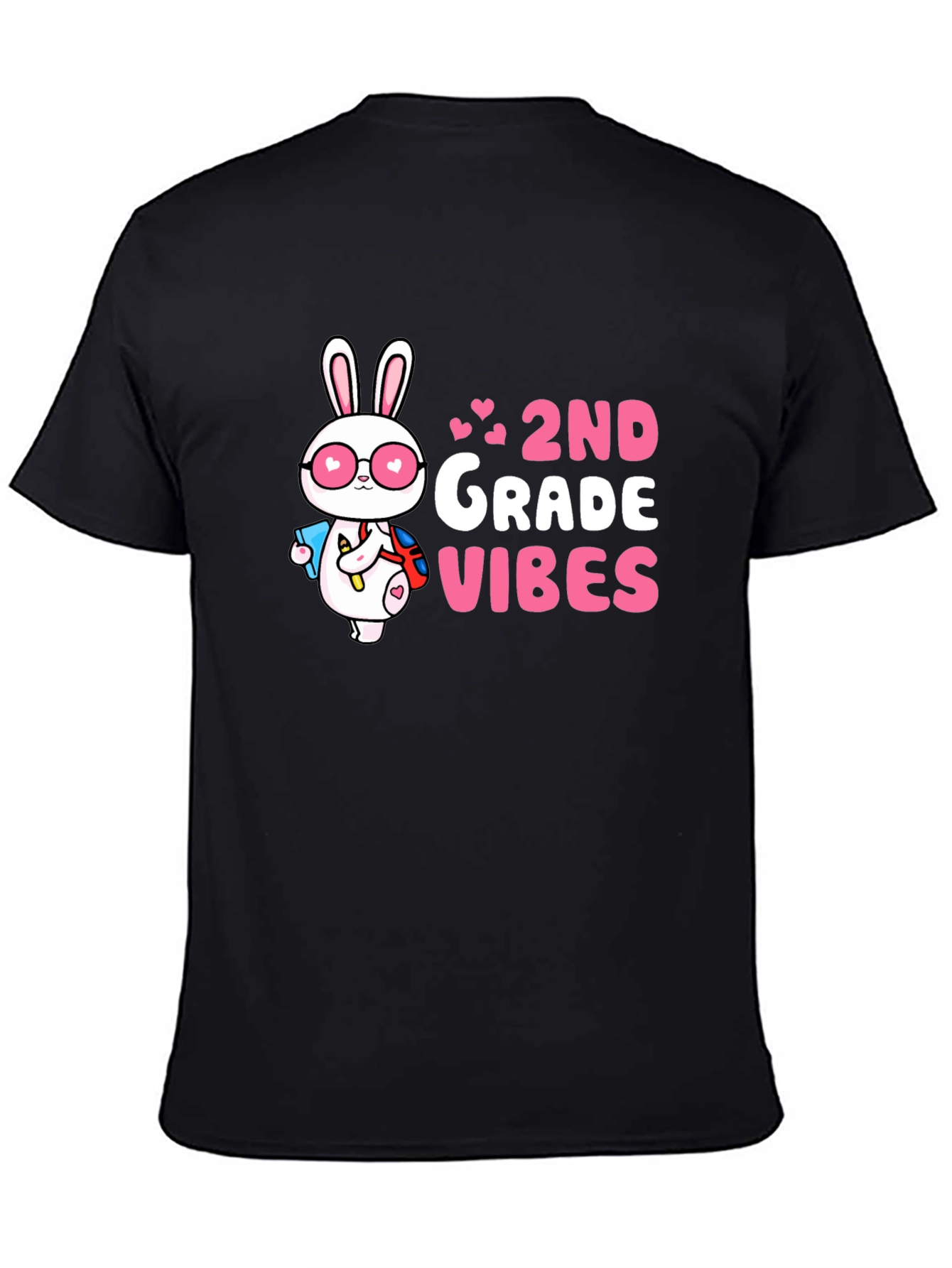 2nd Grade Vibes Bunny Graphic Tee