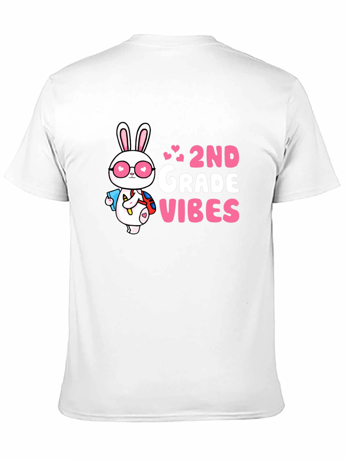 2nd Grade Vibes Bunny Graphic Tee