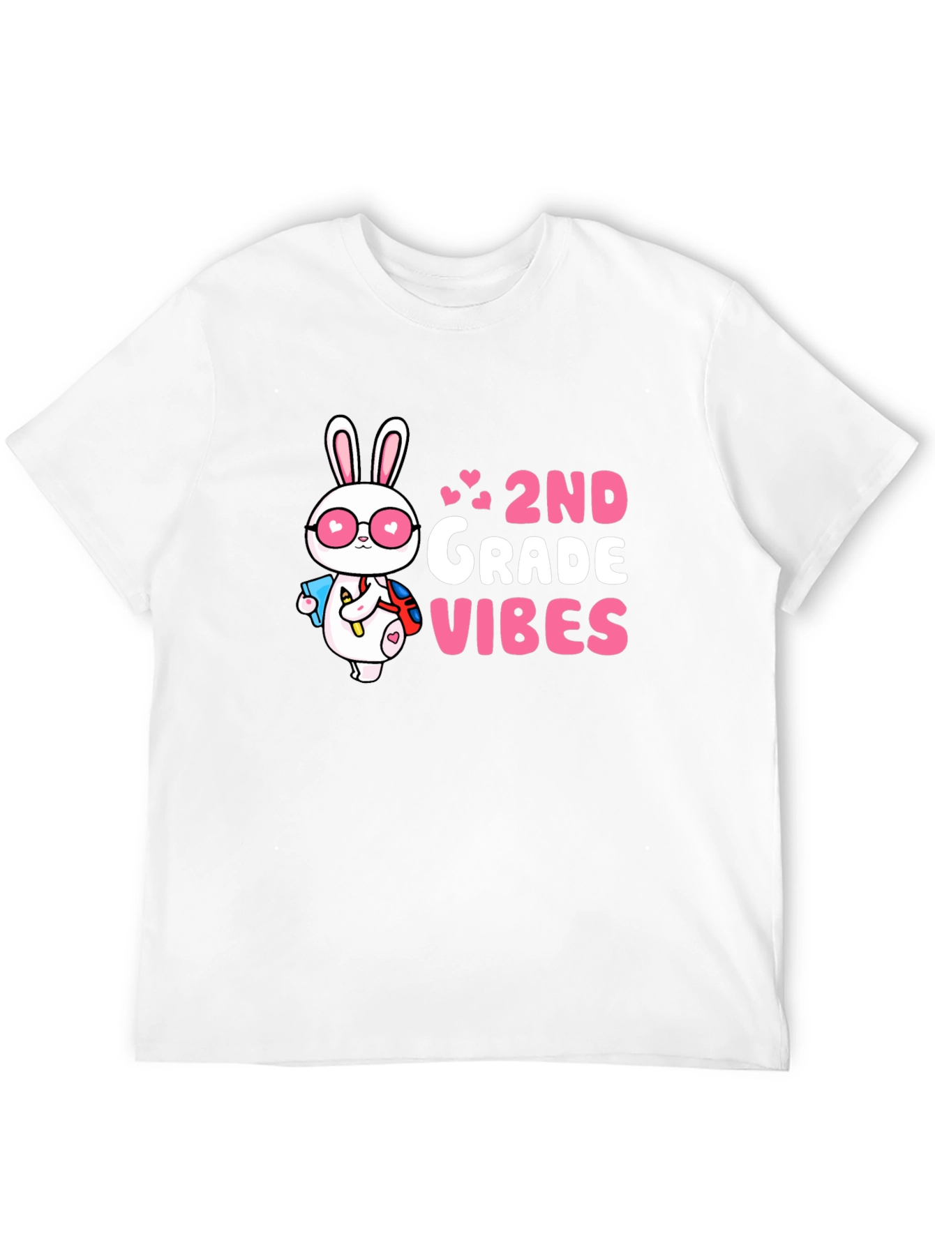 2nd Grade Vibes Bunny Graphic Tee