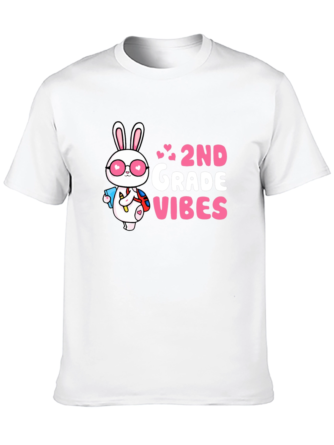 2nd Grade Vibes Bunny Graphic Tee