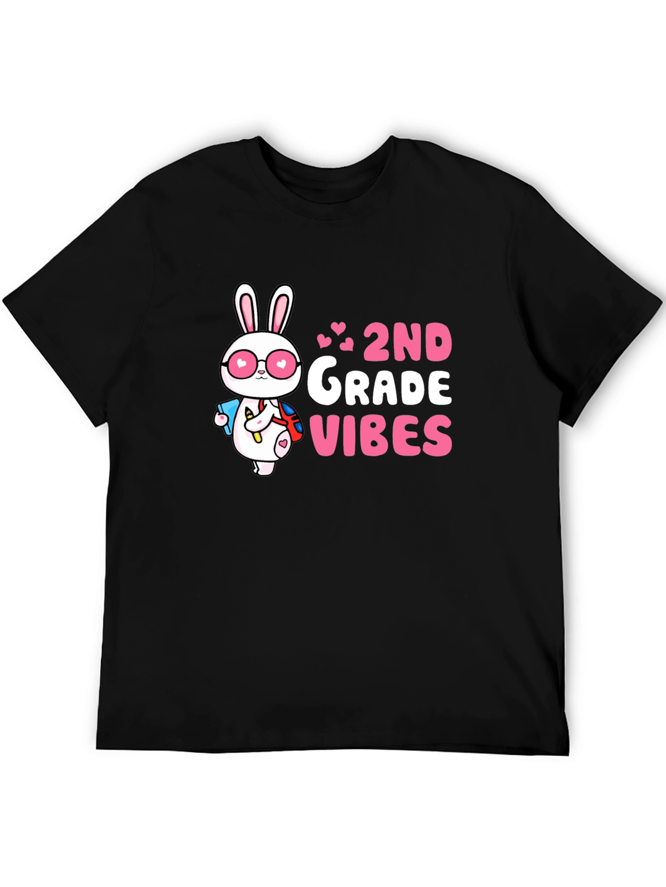 2nd Grade Vibes Bunny Graphic Tee