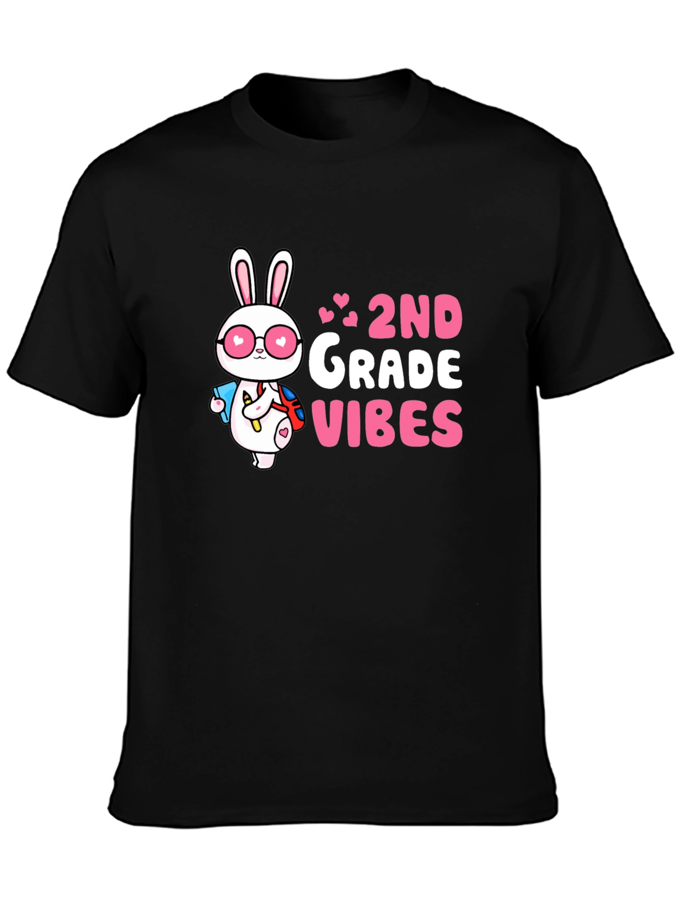 2nd Grade Vibes Bunny Graphic Tee