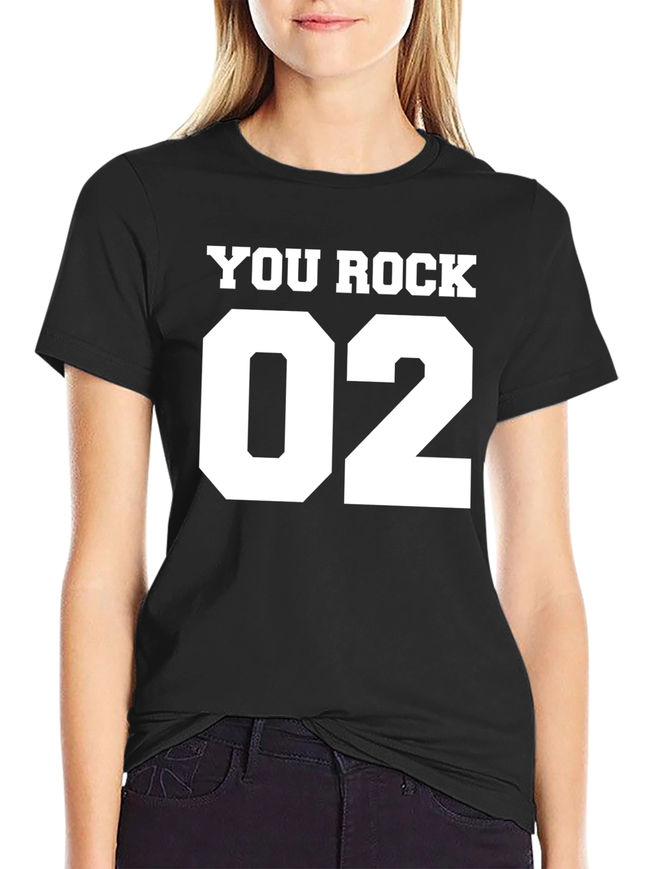 You Rock 02 Graphic T-Shirt - Black
