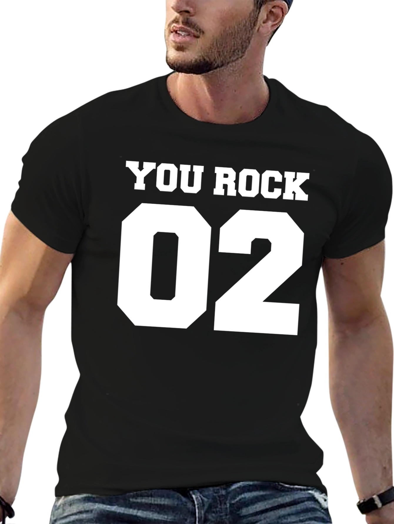 You Rock 02 Graphic T-Shirt - Black