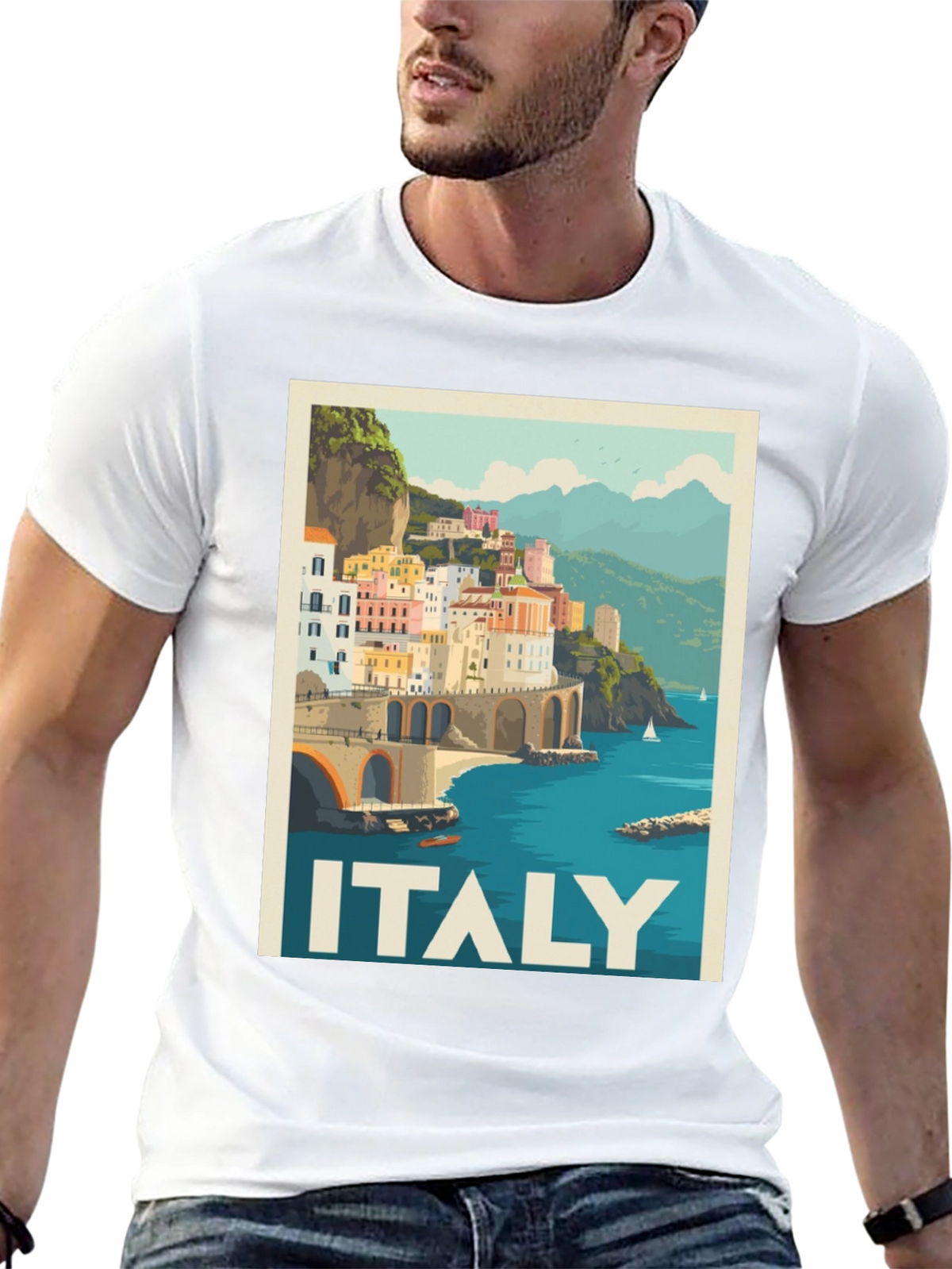 Italy Travel Poster T-Shirt
