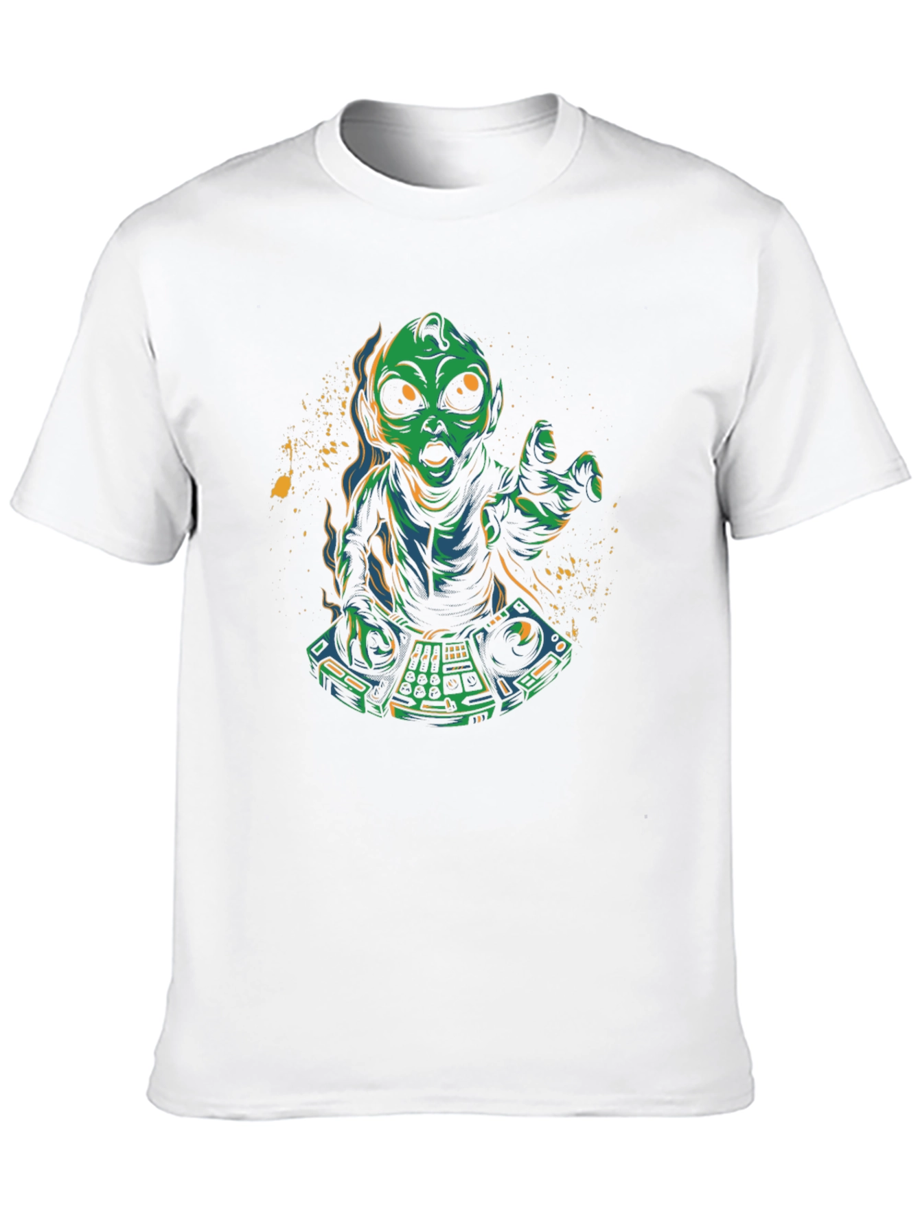 Alien DJ Graphic T-Shirt