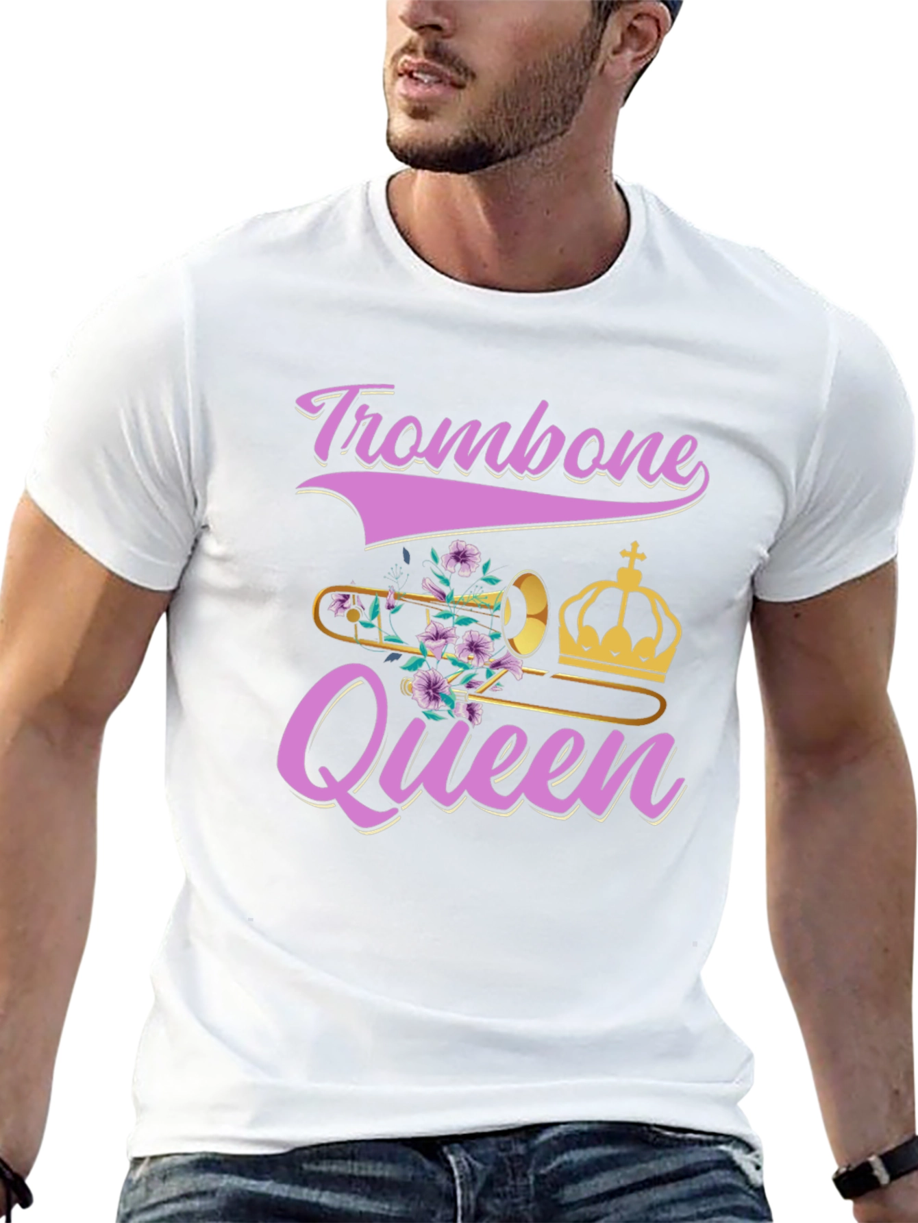 Trombone Queen Graphic T-Shirt