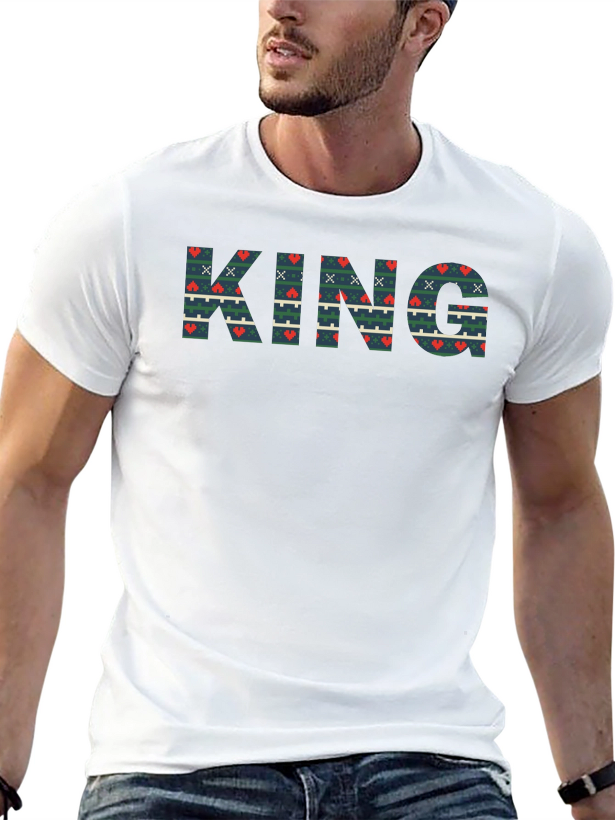 King Patterned Tee