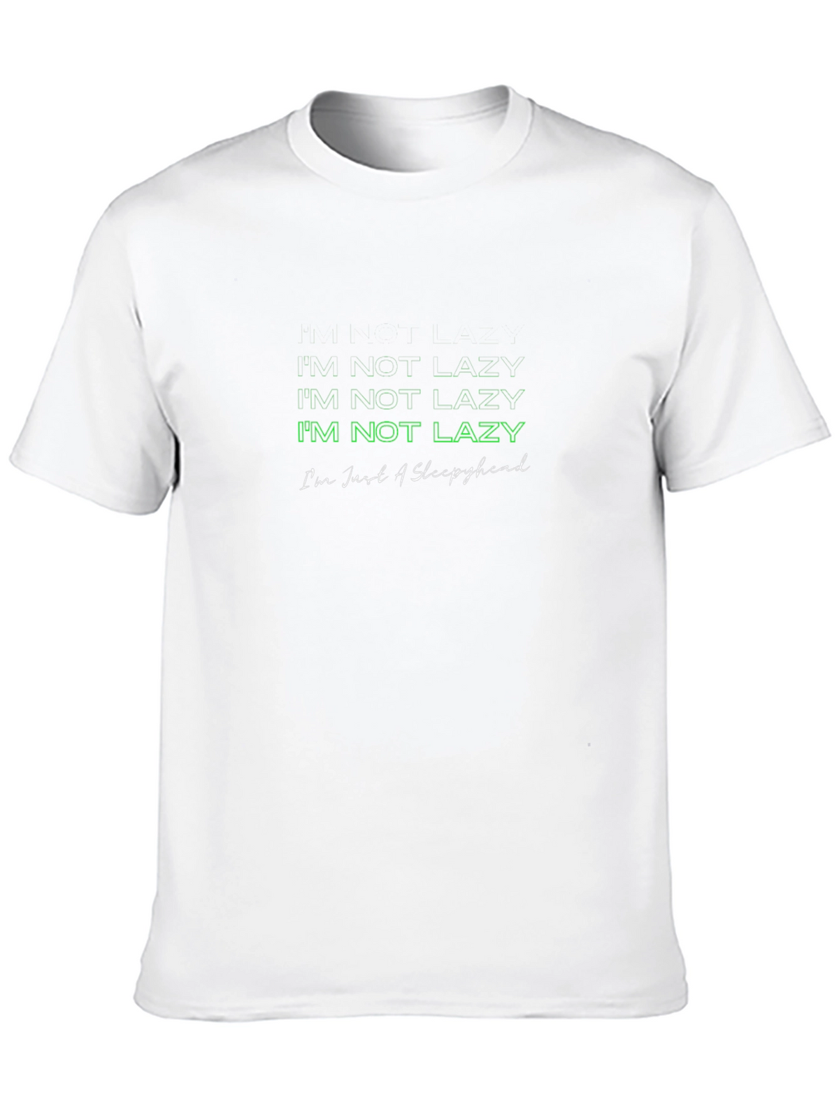 Im Not Lazy Black T-Shirt