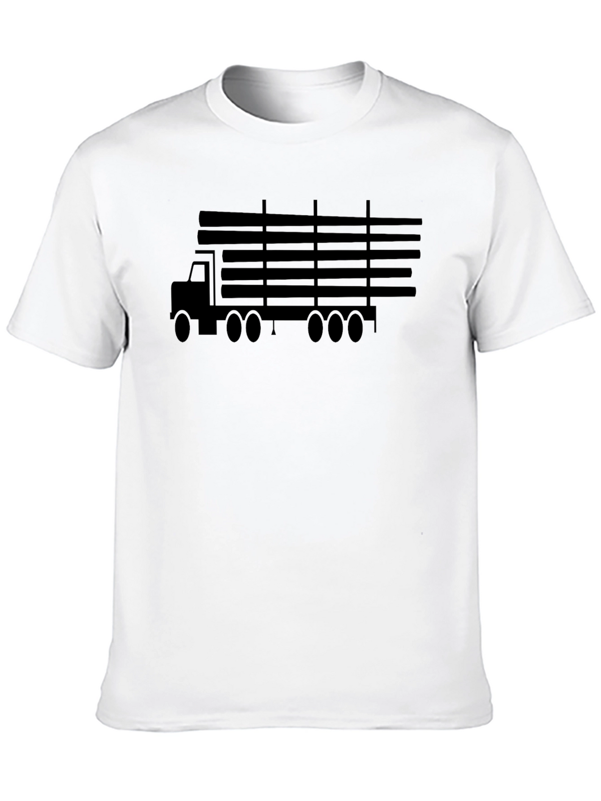 Trucking Life Graphic Tee - Black Cotton T-Shirt