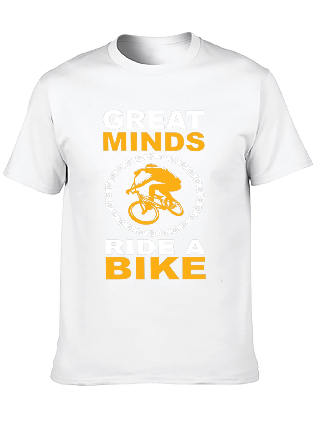 Great Minds Ride a Bike Black T-Shirt