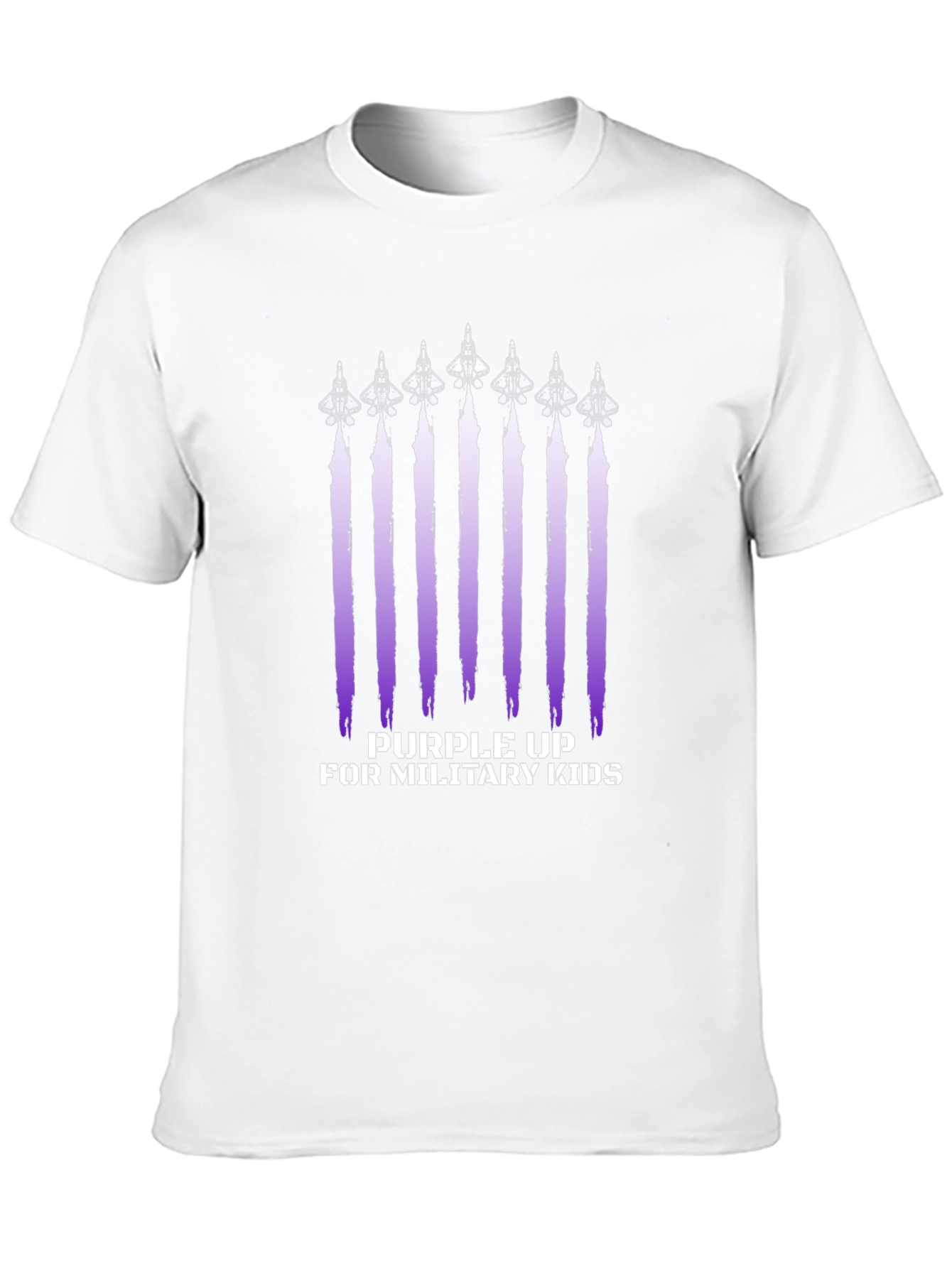 Purple Up Military Kids Graphic Tee