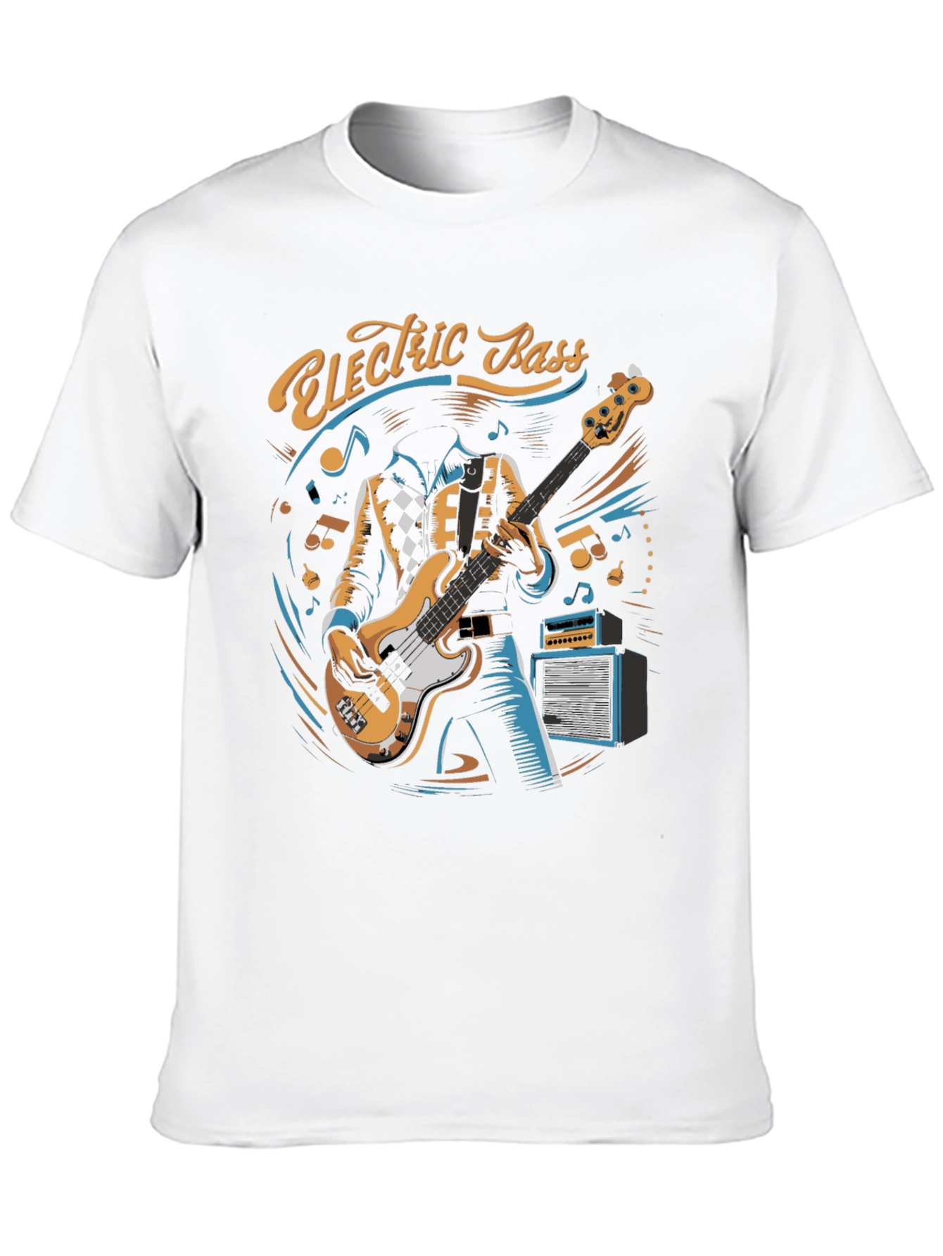 Electric Bass Player Graphic Tee - Cool Musician T-Shirt