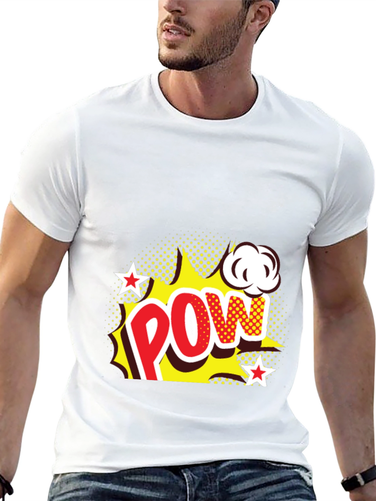 POW Comic T-Shirt - Black Graphic Tee