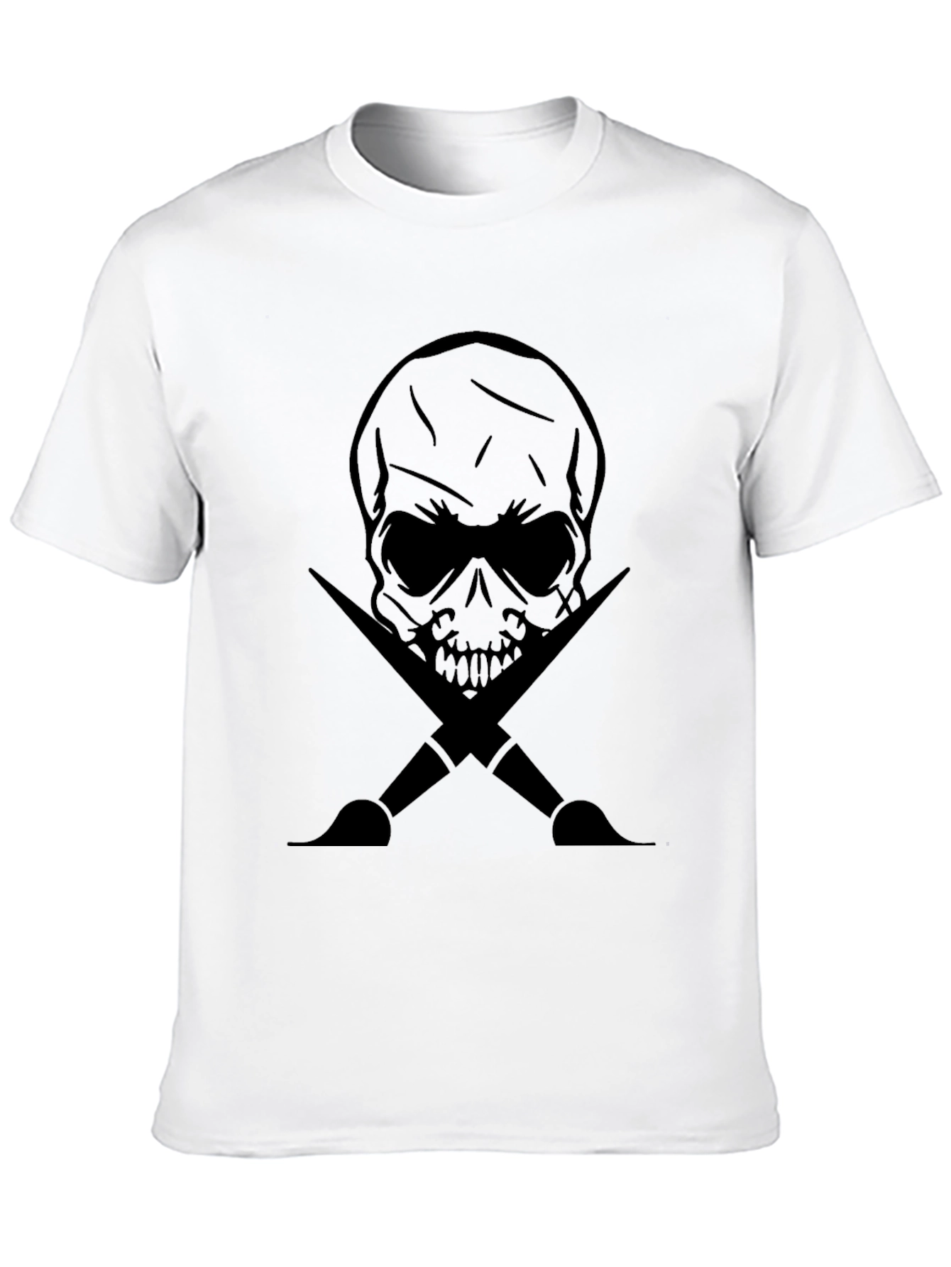 Skull & Paintbrushes Graphic Tee