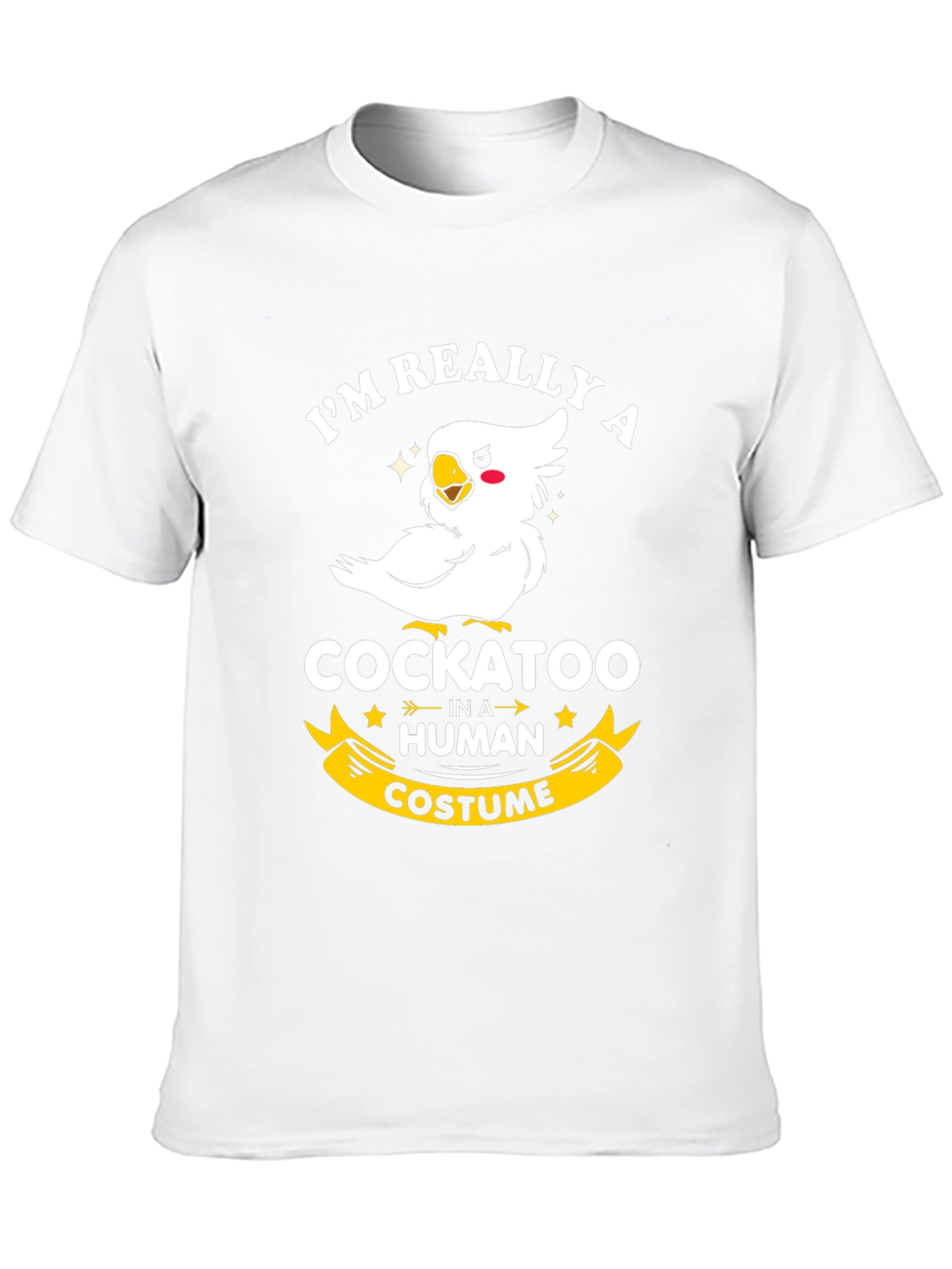 Cockatoo in Human Costume Graphic Tee