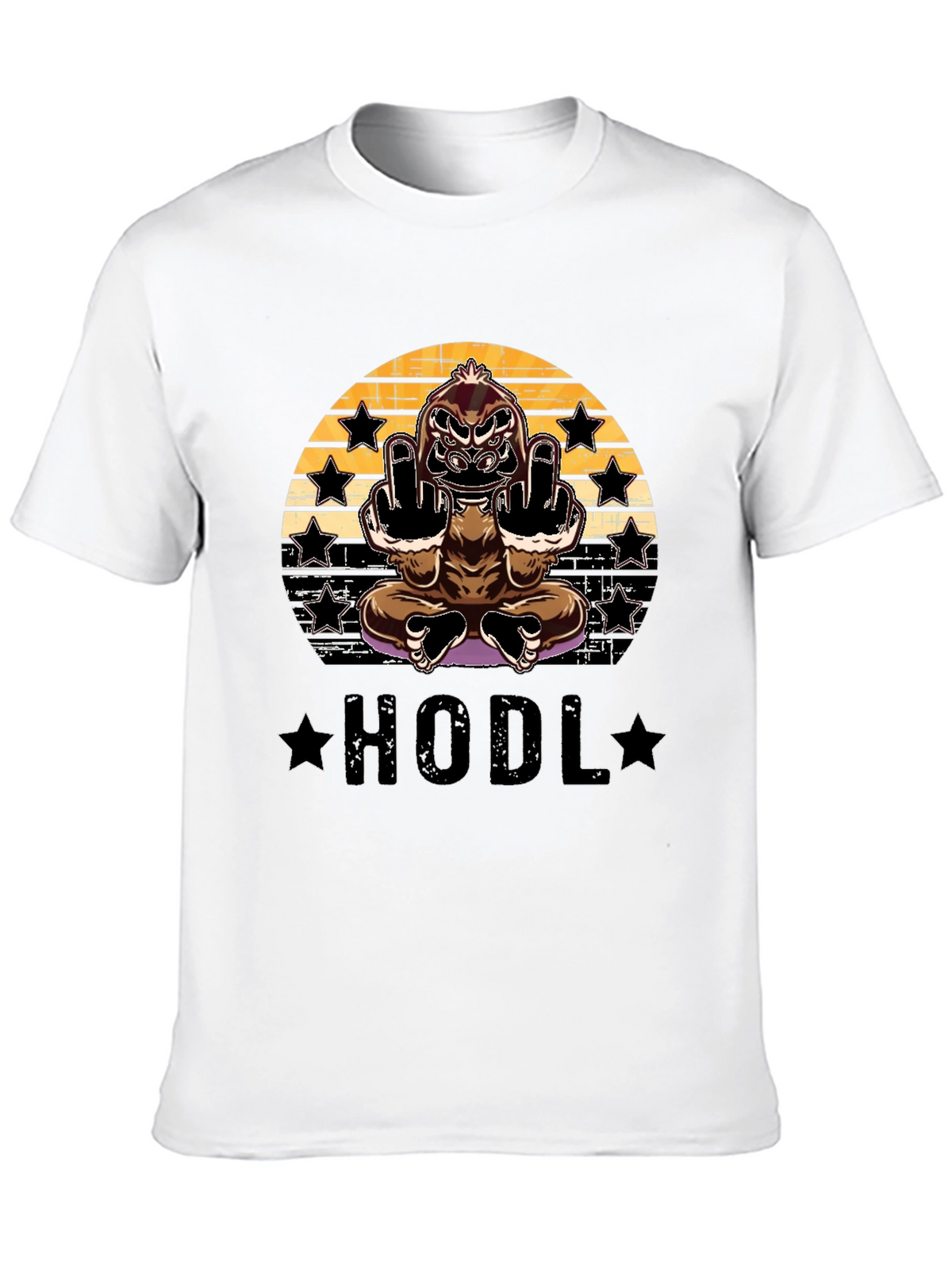 HODL Gorilla Black Graphic Tee
