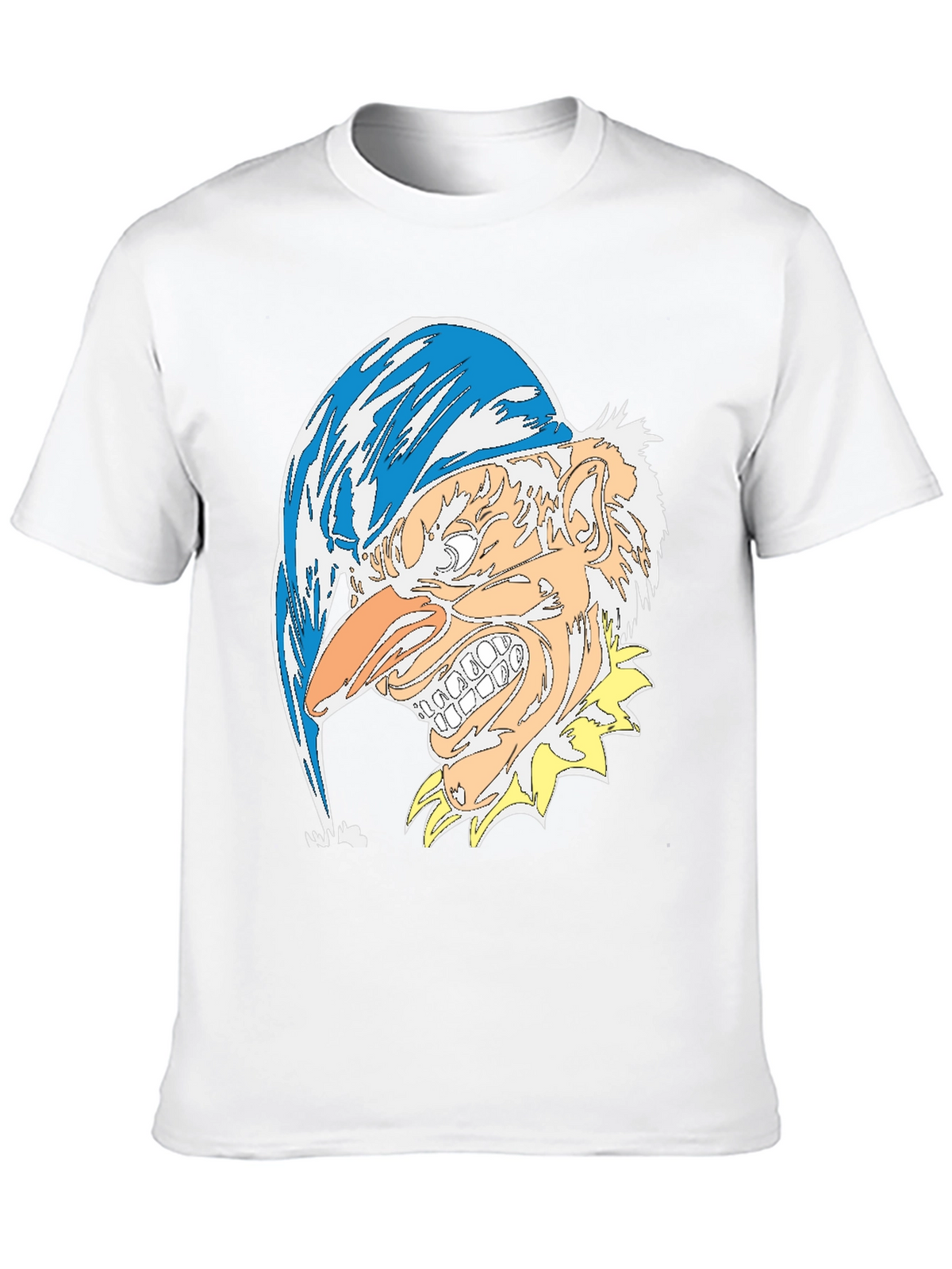 Mens Black T-Shirt with Jester Graphic