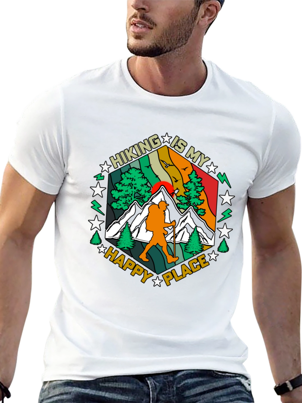 Hiking Is My Happy Place Graphic Tee