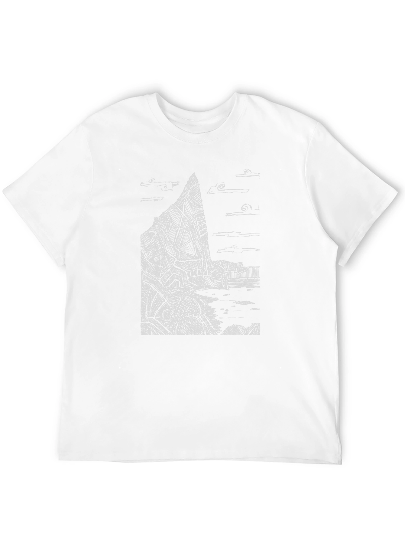 Abstract Architect Tee - Mens Black Graphic T-Shirt