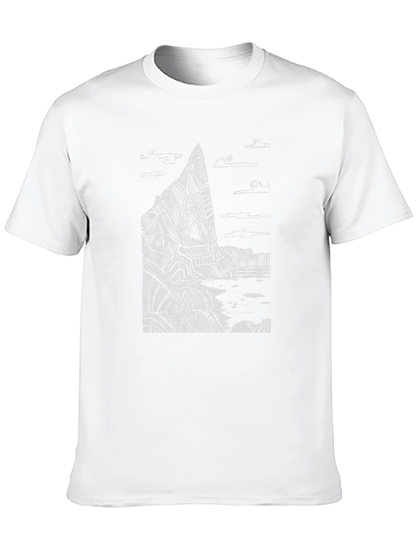 Abstract Architect Tee - Mens Black Graphic T-Shirt