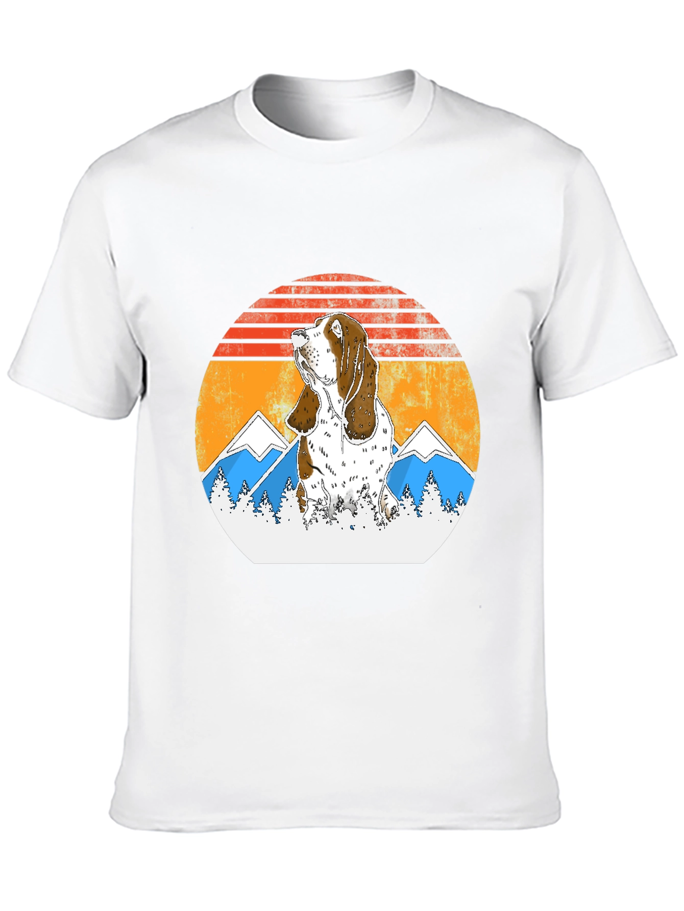 Bassett Hound Sunset T-Shirt - Dog Lover Tee