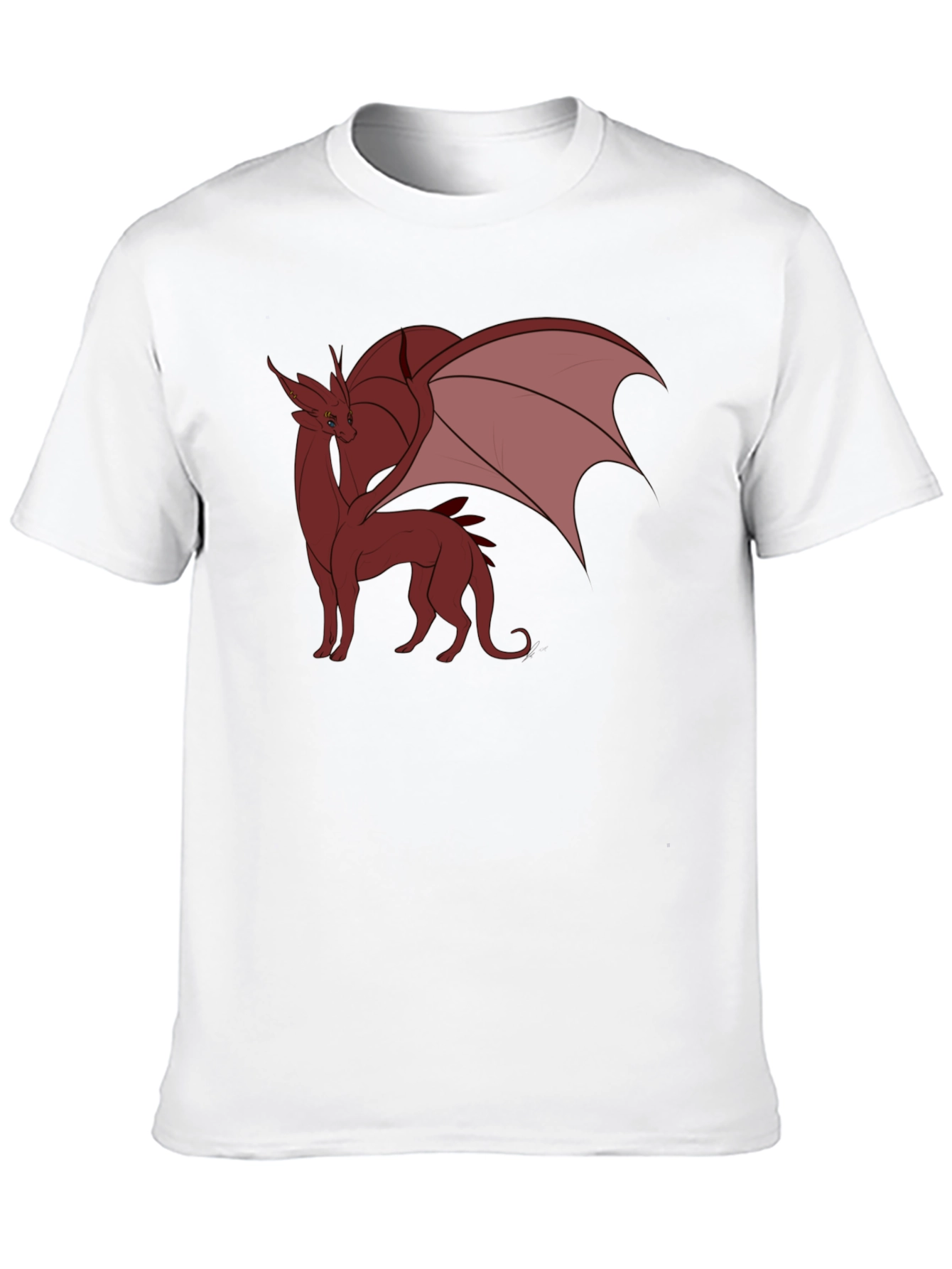Dragon Graphic Tee - Black Cotton Blend