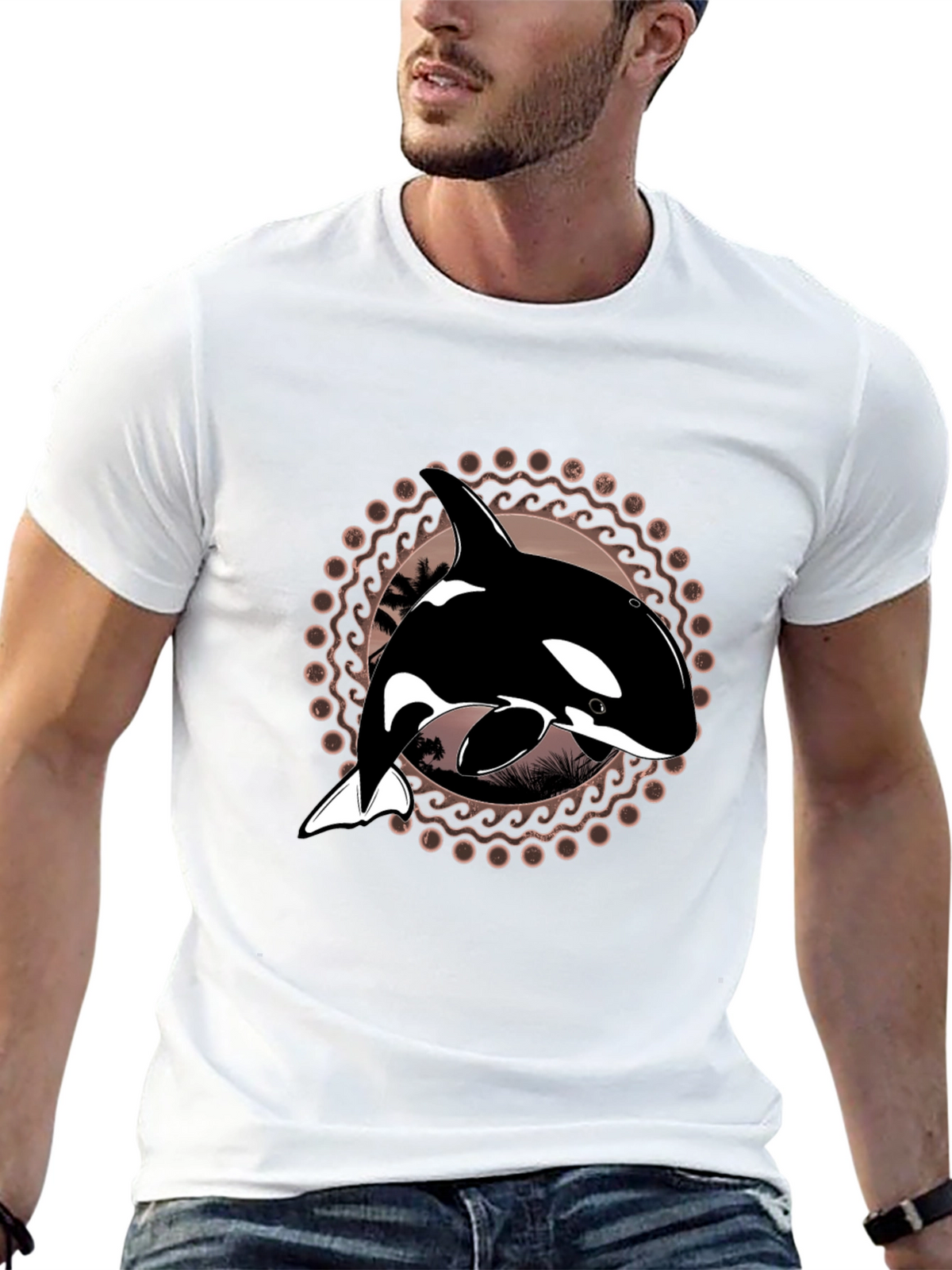 Orca Graphic Tee - Circular Design
