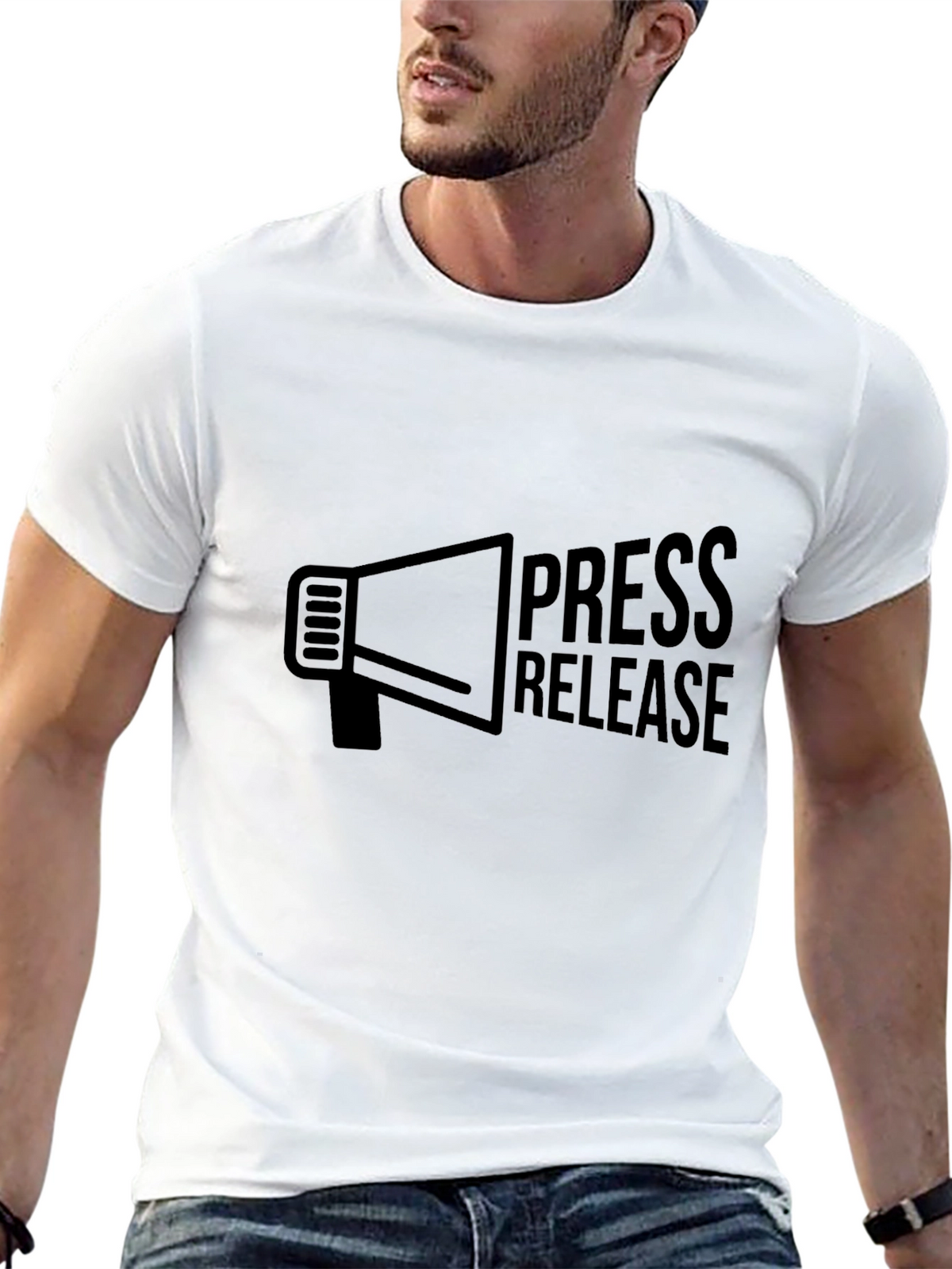 Press Release Graphic Tee - Black T-Shirt