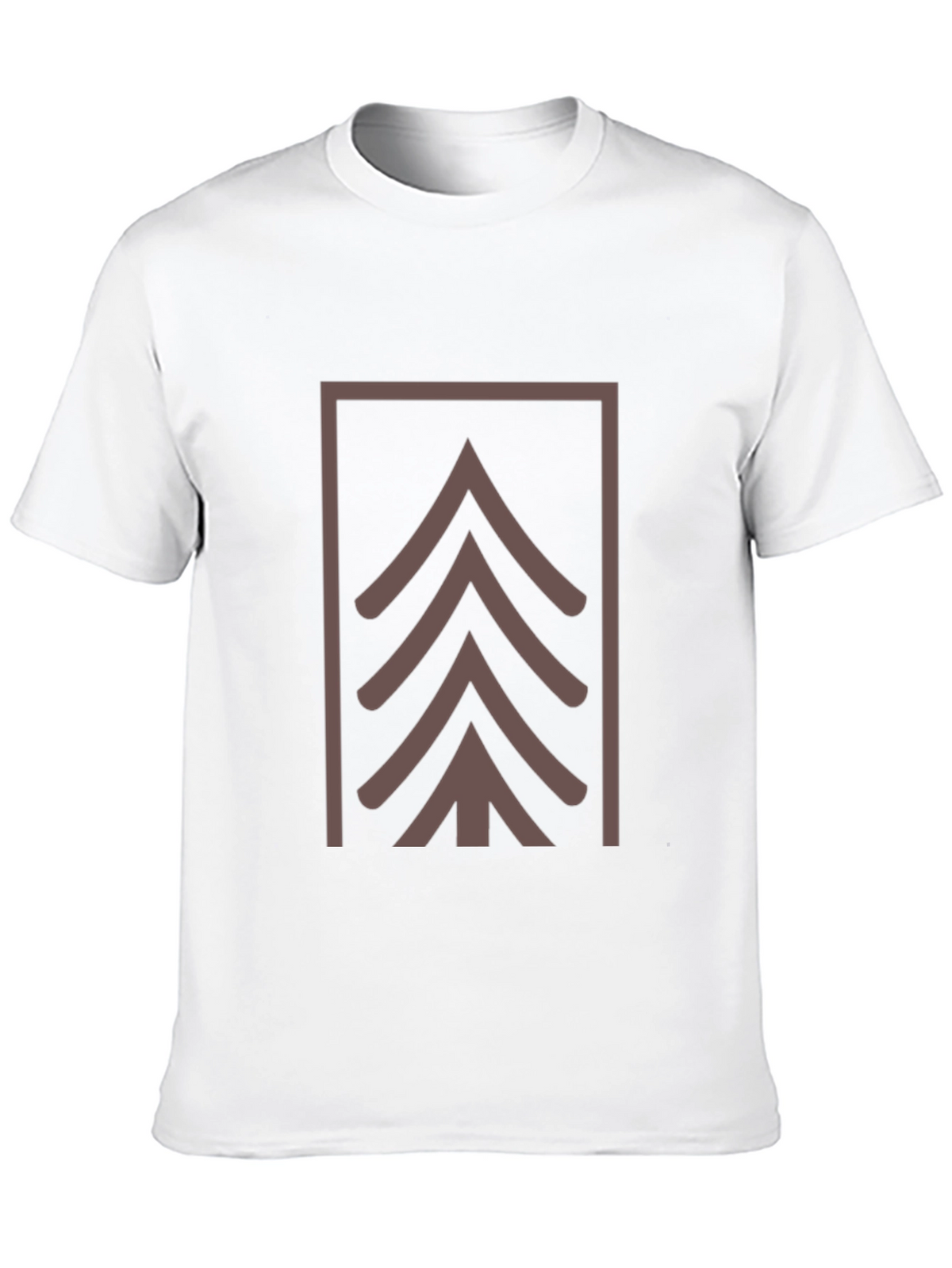Geometric Tree Graphic Tee - Modern Style