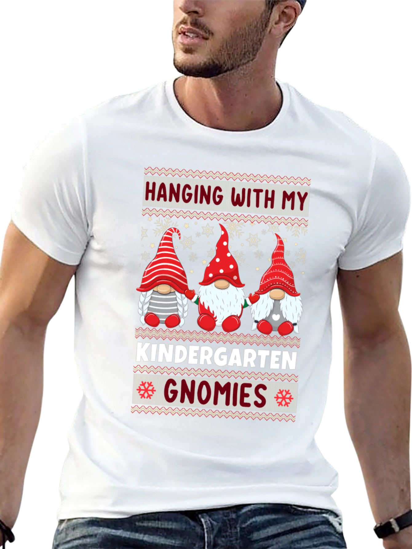 Kindergarten Gnomies T-Shirt - Holiday Teacher Tee