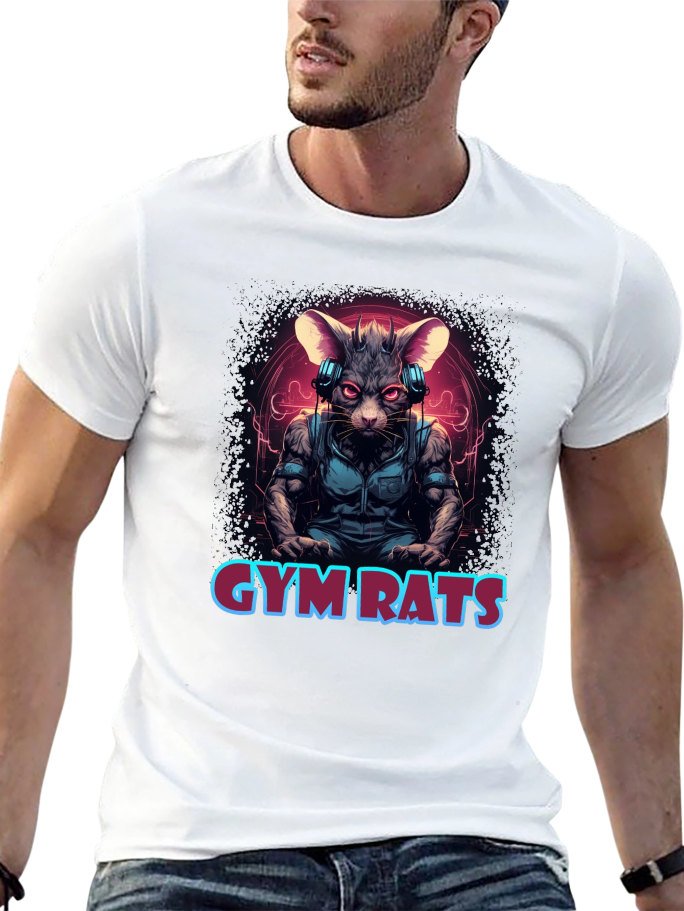Gym Rats Graphic Tee - Workout Motivation