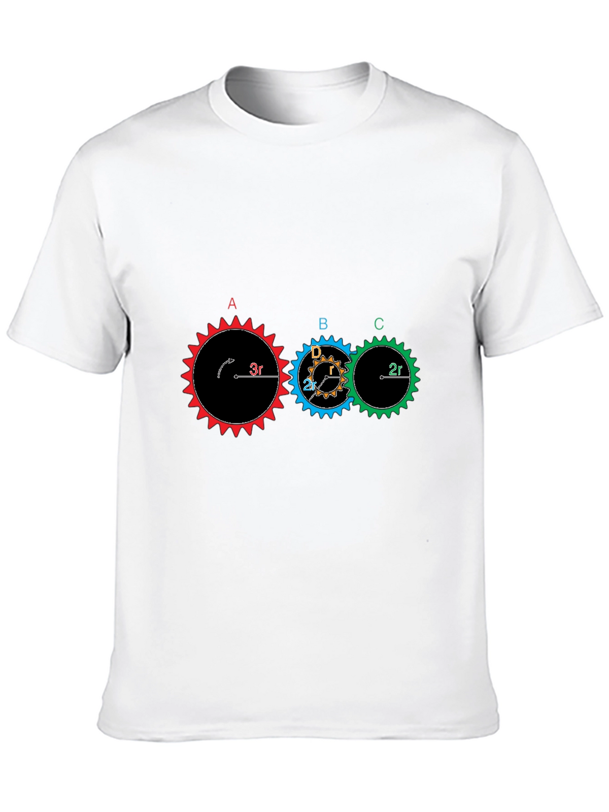 Gear Physics Graphic T-Shirt - Black Cotton Tee
