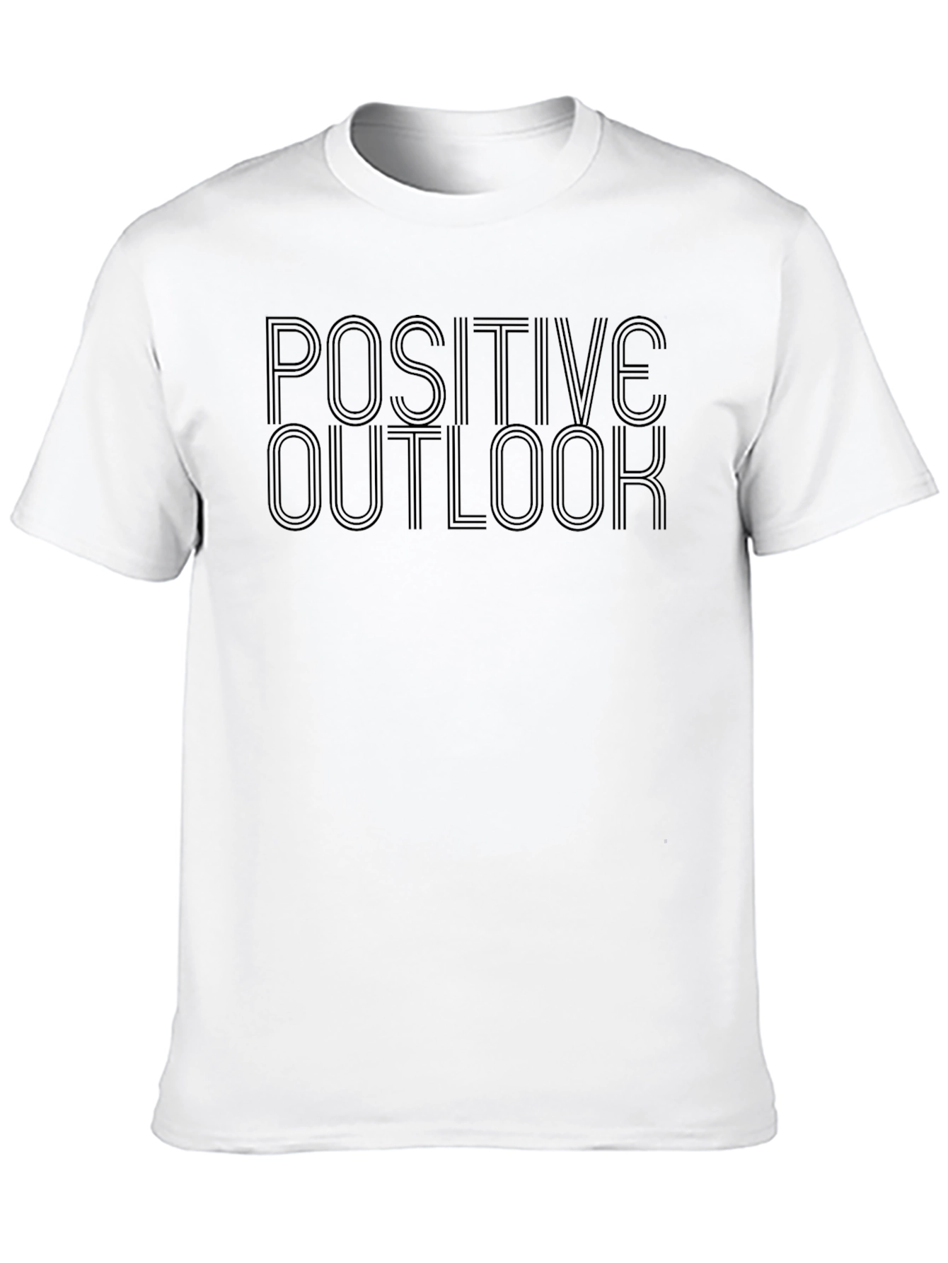 Positive Outlook Graphic Tee - Mens Black T-Shirt