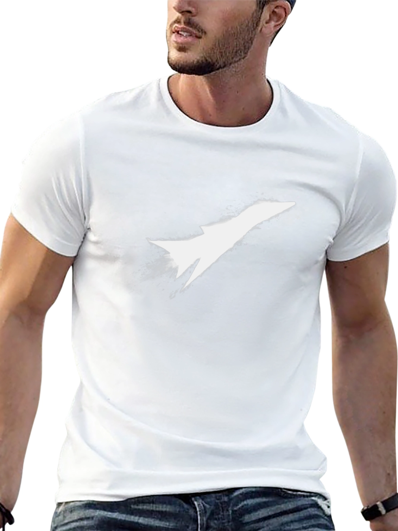 Jet Stream Tee - Modern Black Graphic T-Shirt