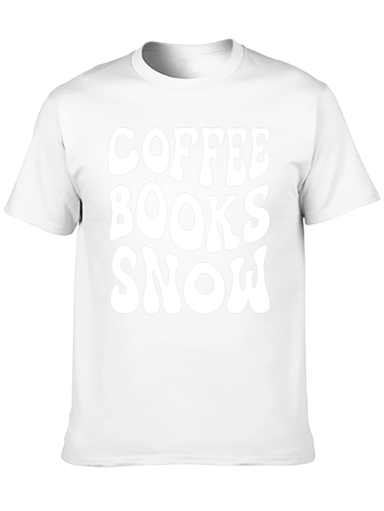 Coffee Books Snow T-Shirt