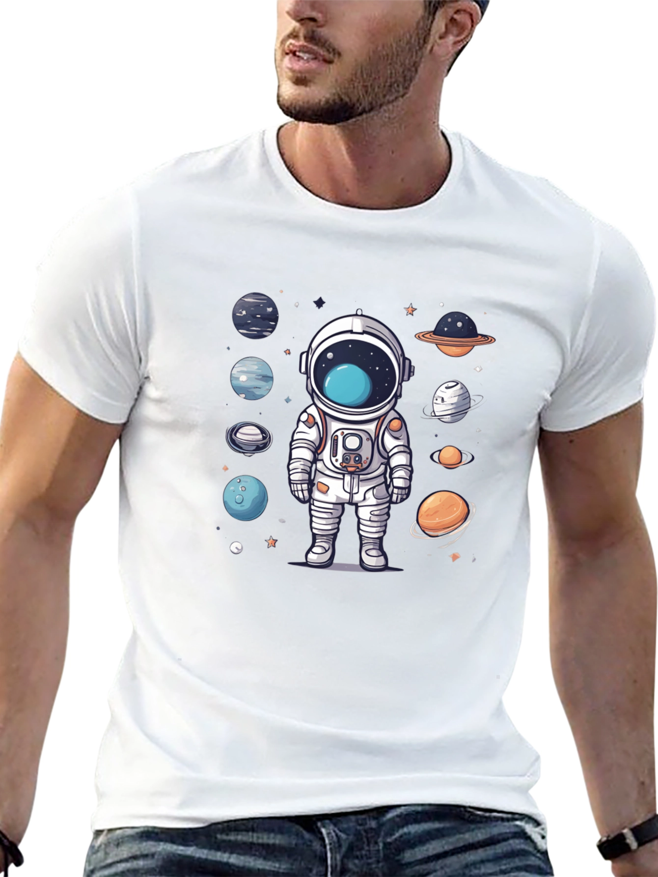 Astronaut Galaxy T-Shirt - Space Adventure