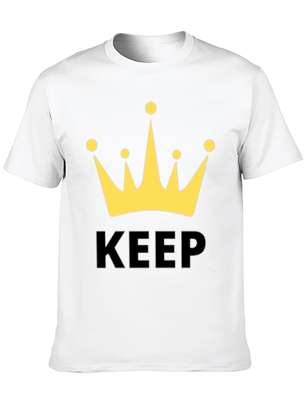 Keep Calm Crown T-Shirt - Black Graphic Tee