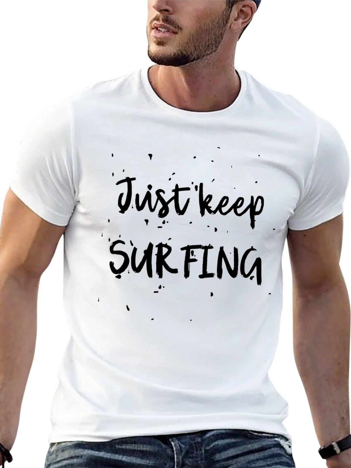 Just Keep Surfing Graphic Tee