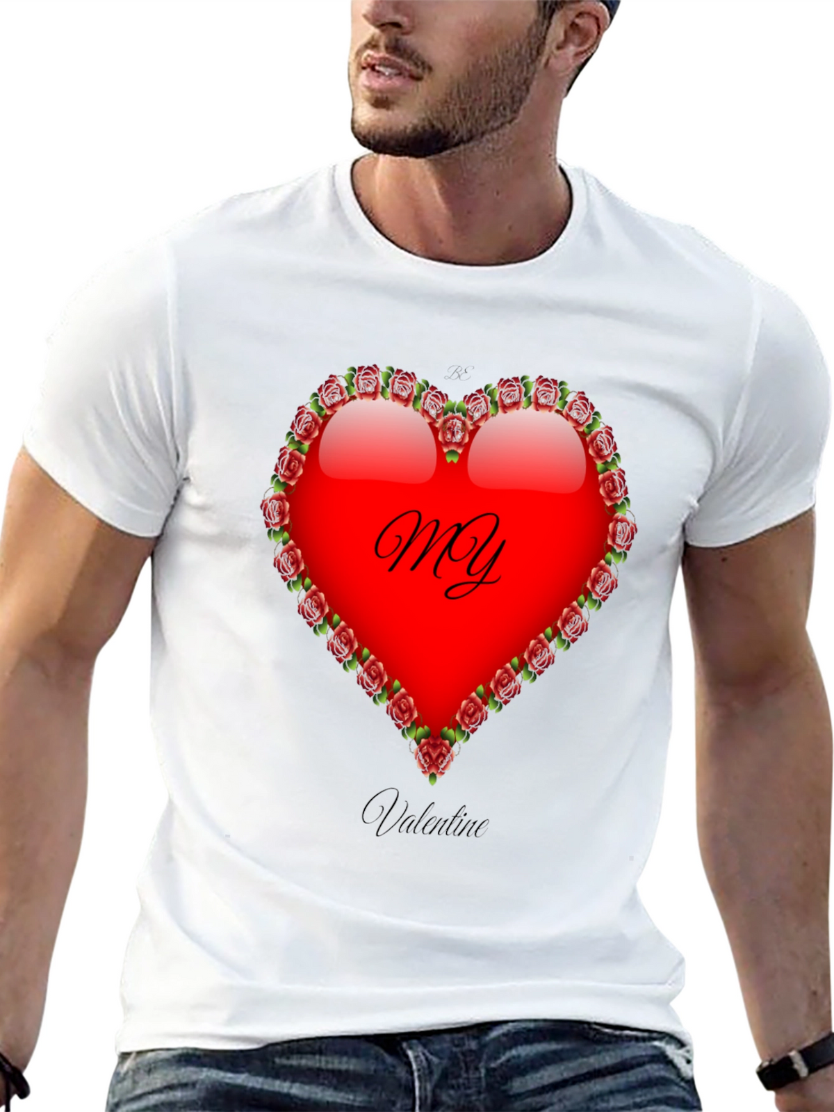 My Valentine T-Shirt: Heart & Roses