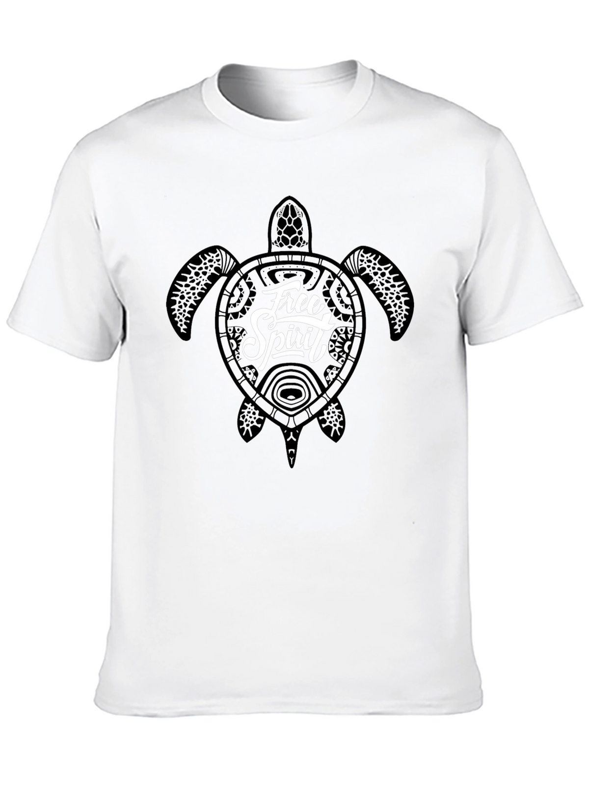 Free Spirit Turtle Graphic T-Shirt - Black