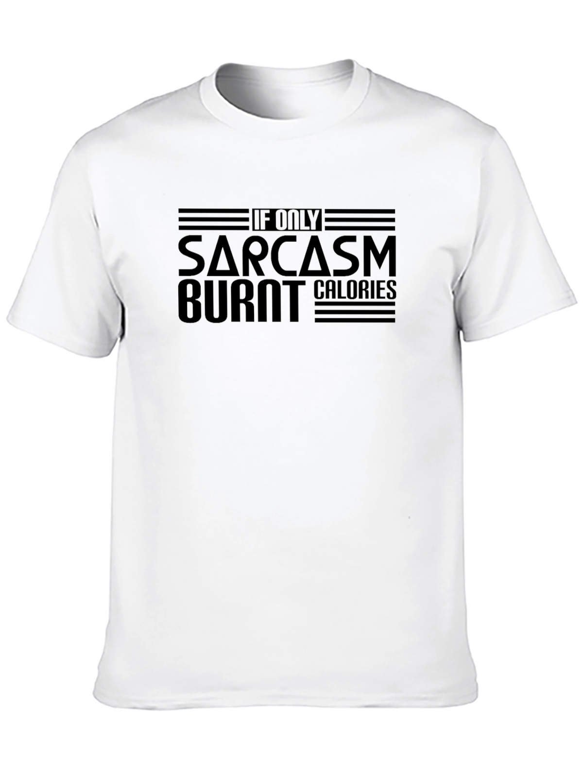 Sarcasm Burns Calories Graphic Tee - Black